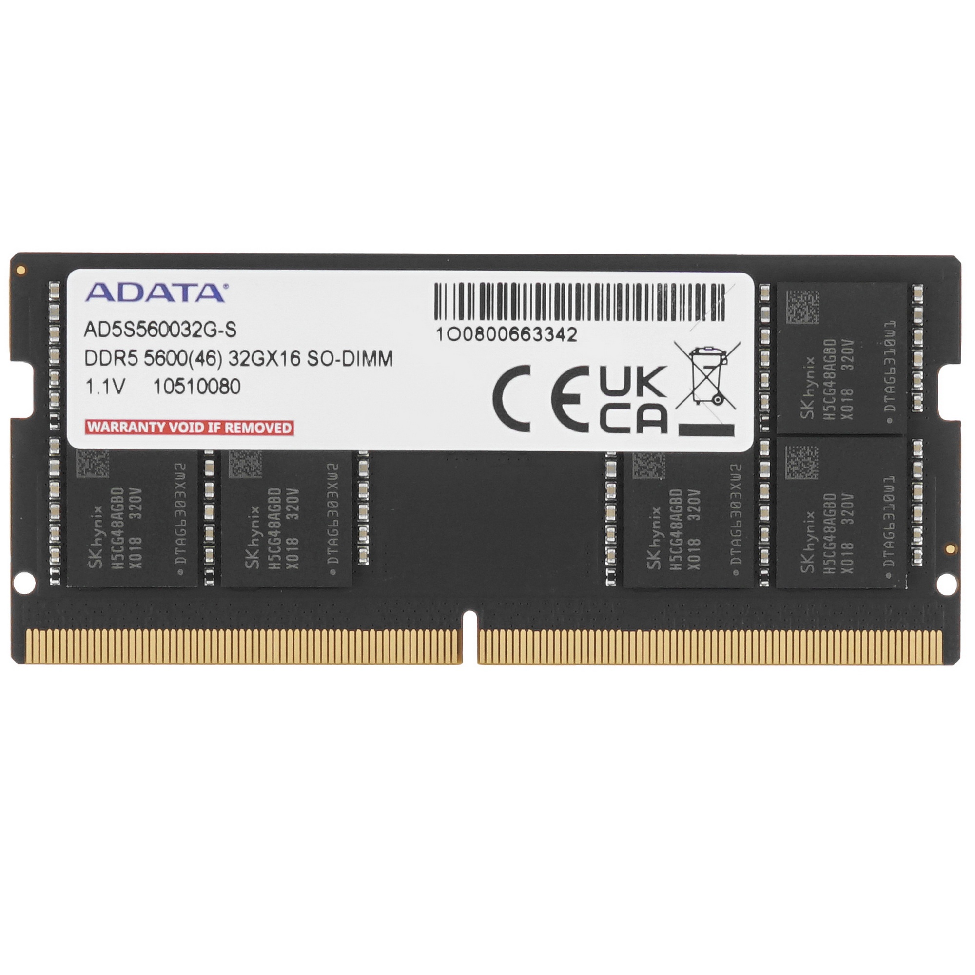 Оперативная память XPG, DDR5, 32GB (1x32 GB), 5600 MHz, CL46, SO-DIMM