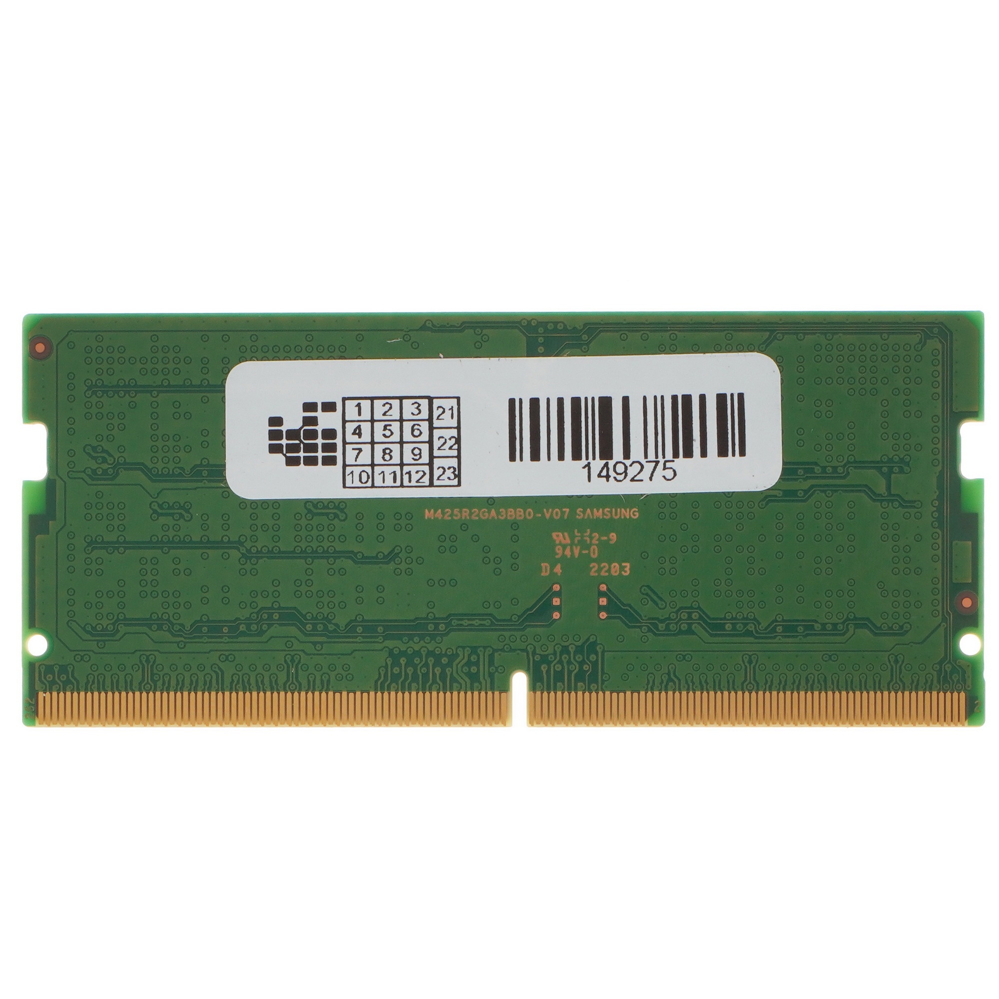 Оперативная память Samsung, DDR5, 16GB (1x16GB), 4800MHz, CL40, SO-DIMM, OEM