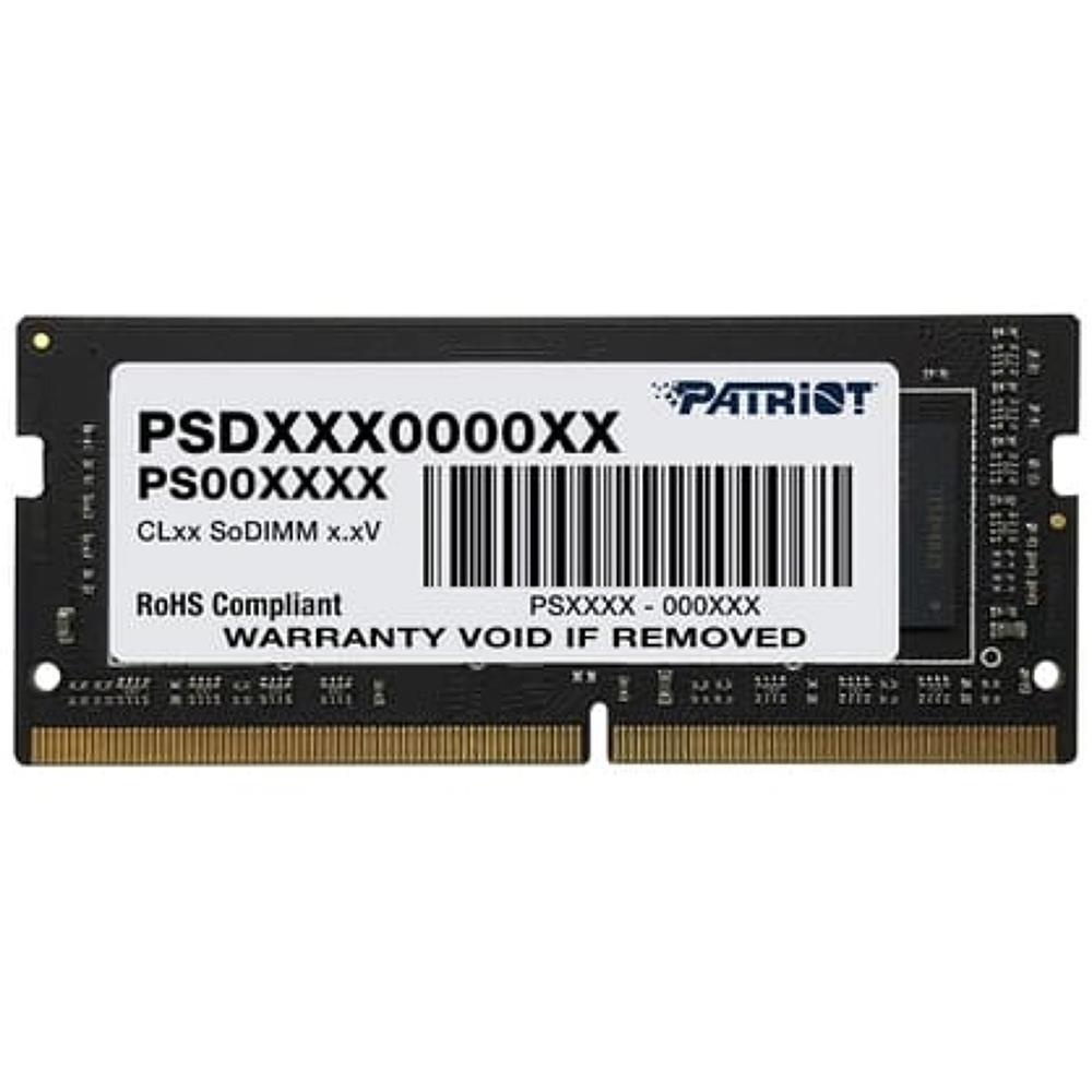 Оперативная память Patriot Signature, DDR4, 8GB (1x8 GB), 3200 MHz, CL22, SO-DIMM