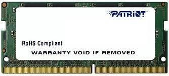 Оперативная память Patriot Signature, DDR4, 16GB (1x16 GB), 2666 MHz, CL19, SO-DIMM