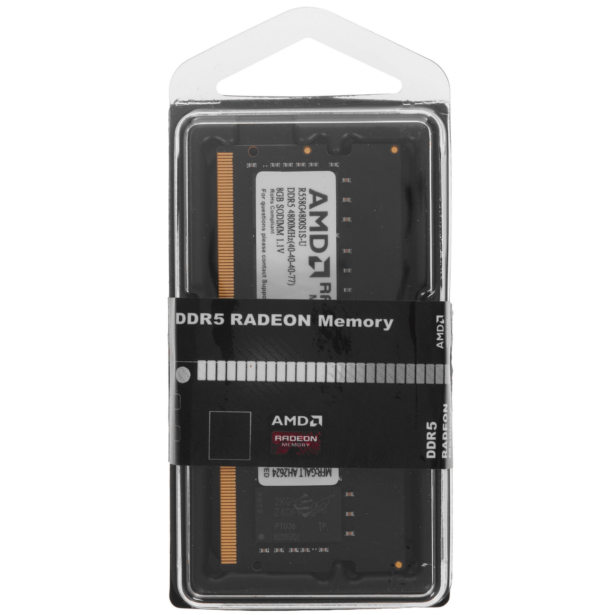 Оперативная память AMD Radeon R5, DDR5, 8GB (1x8GB), 4800MHz, CL40, SO-DIMM