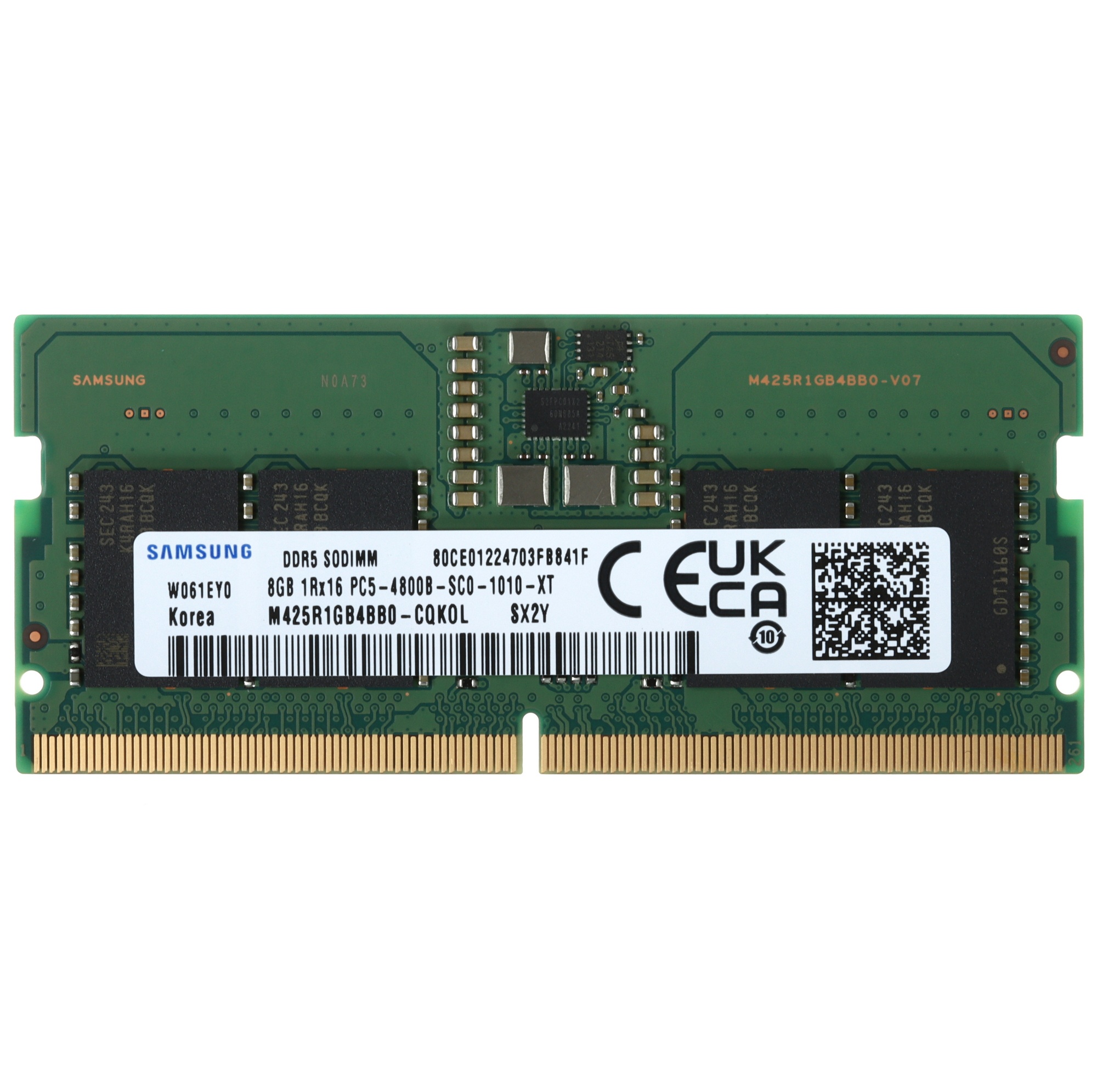 Оперативная память Samsung, DDR5, 8GB (1x8GB), 4800MHz, CL40, SO-DIMM, OEM