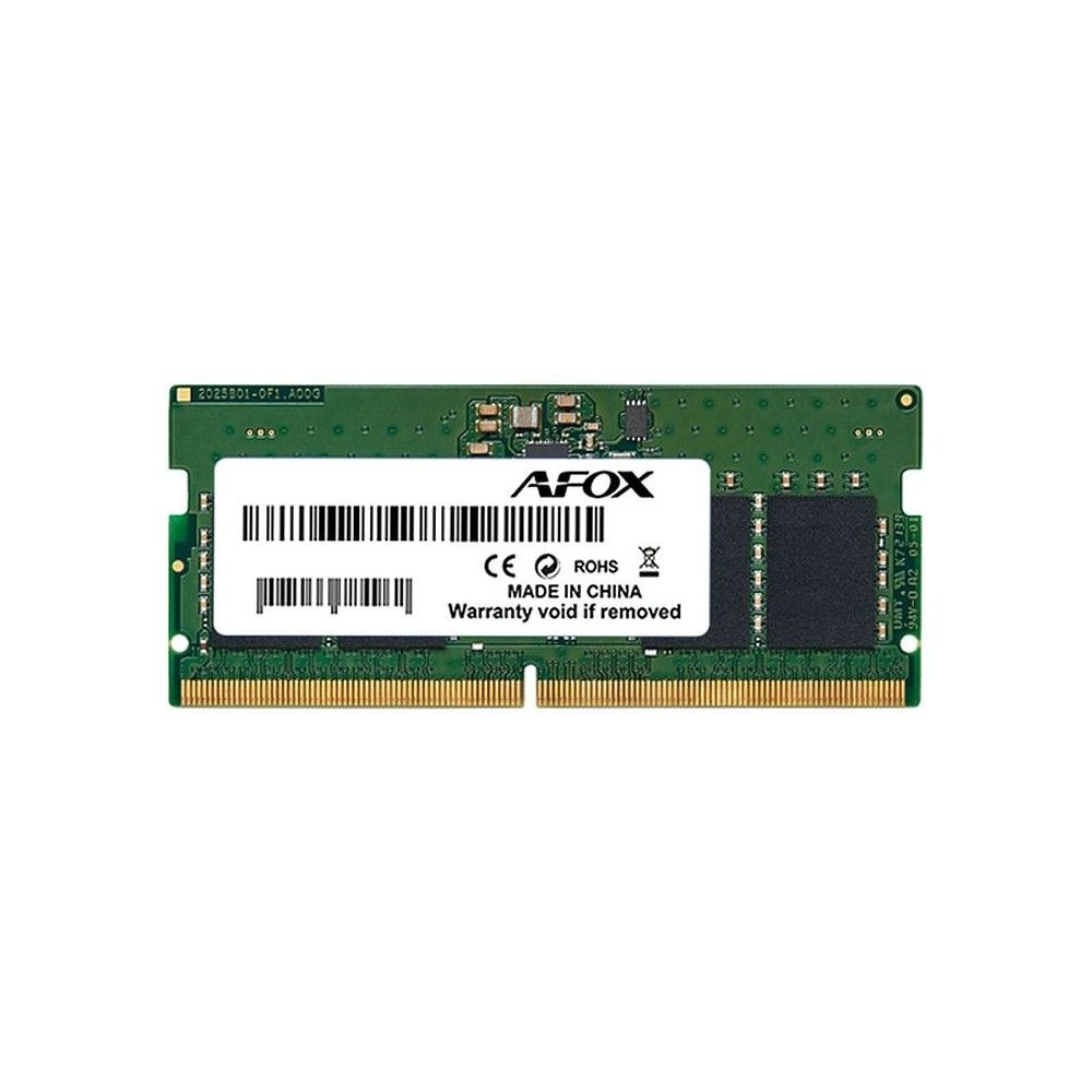 Оперативная память AFOX AFSD516T8S1P, DDR5, 16GB (1x16 GB), 4800 MHz, CL40, SO-DIMM