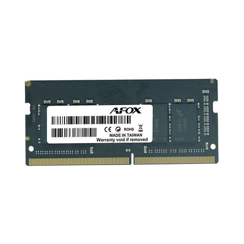 Оперативная память AFOX AFSD44PK1C, DDR4, 4GB (1x4 GB), 3200 MHz, CL16, SO-DIMM