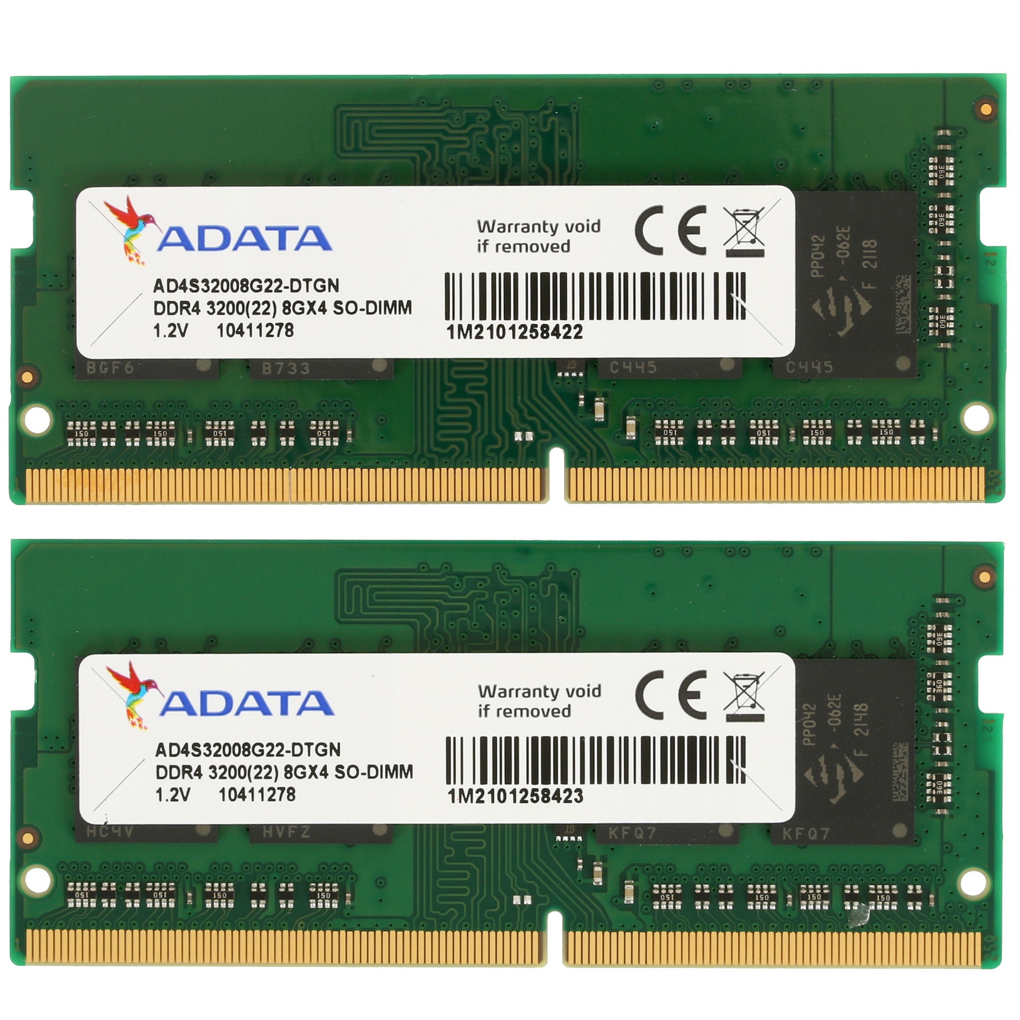 Оперативная память ADATA DDR4 SO-DIMM 16GB 3200MHz 2*8GB 22-22-22 DUAL TRAY