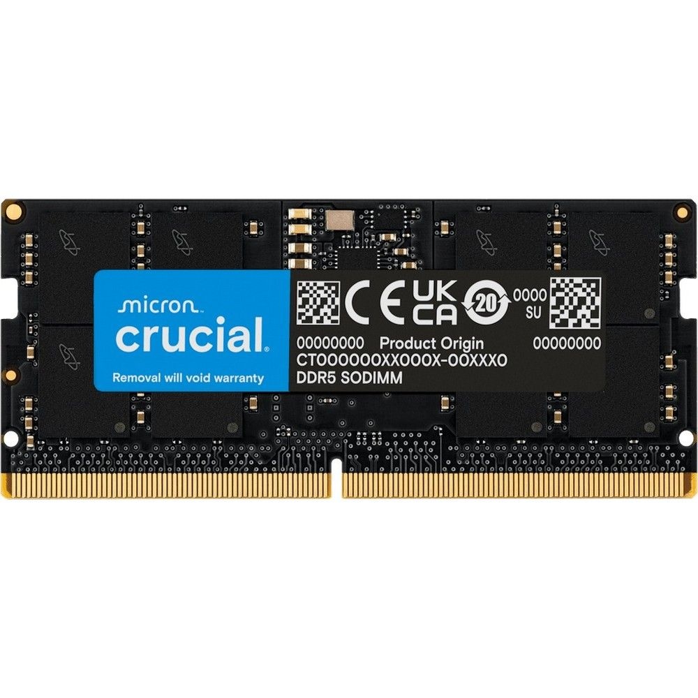 Оперативная память Crucial OEM 16GB DDR5 5600 SO DIMM Classic Non-ECC, CL46, 1.1V, RTL