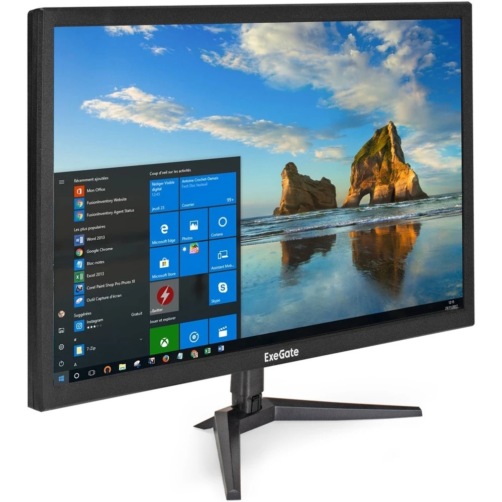 Монитор 24" ExeGate EB2400A VA 1920x1080, 75 Гц, 5 мс, 16:9, 200 кд/м², 1xHDMI, 1xVGA, черный