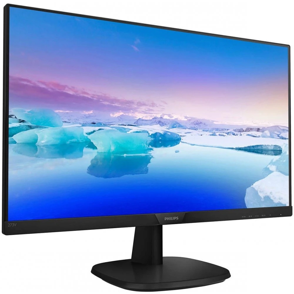 Монитор 27" Philips 273V7QDAB IPS 1920x1080, 75 Гц, 5 мс, 16:9, 250 кд/м2, 1xHDMI, 1xDVI, 1xVGA, чер
