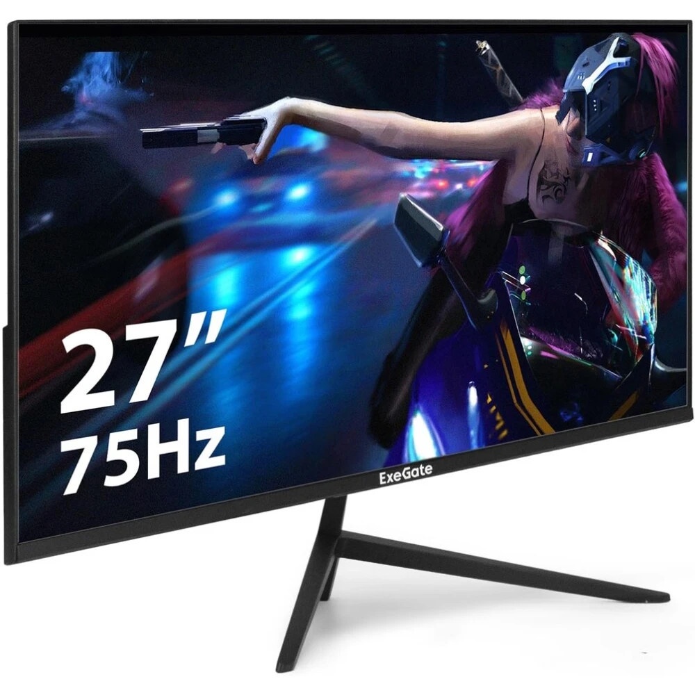 Монитор 27" ExeGate SmartView ES2707CA IPS 2560x1440, 75 Гц, 1 мс, 16:9, 300 кд/м2, 1xHDMI, 1хDP, 1x