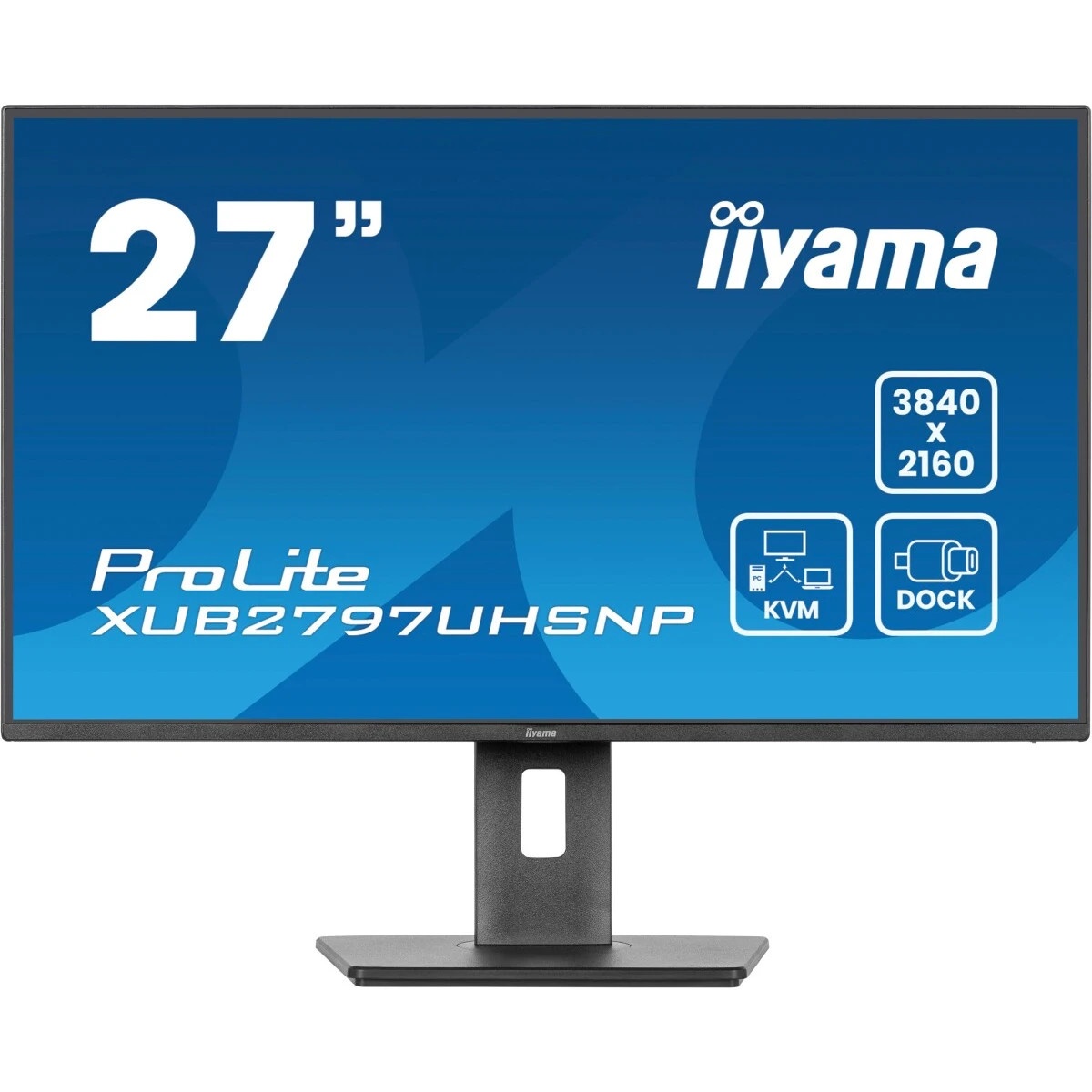 Монитор Iiyama 27" ProLite XUB2797UHSNP-B1 черный IPS LED 4ms 16:9 HDMI M/M матовая HAS Piv 1300:1 3