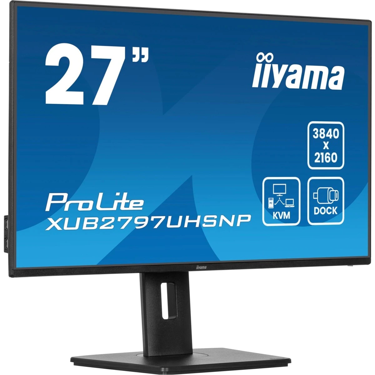 Монитор Iiyama 27" ProLite XUB2797UHSNP-B1 черный IPS LED 4ms 16:9 HDMI M/M матовая HAS Piv 1300:1 3
