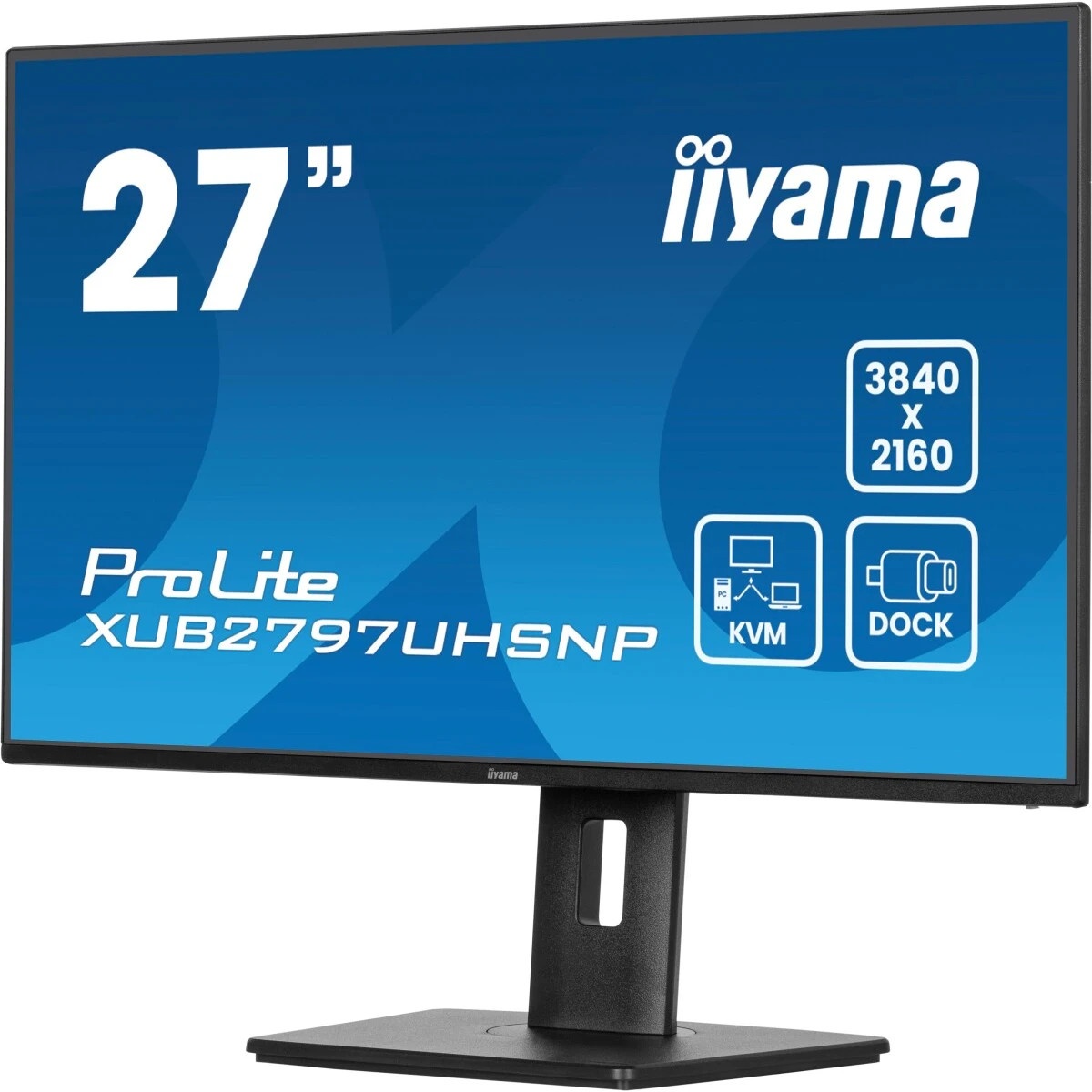 Монитор Iiyama 27" ProLite XUB2797UHSNP-B1 черный IPS LED 4ms 16:9 HDMI M/M матовая HAS Piv 1300:1 3