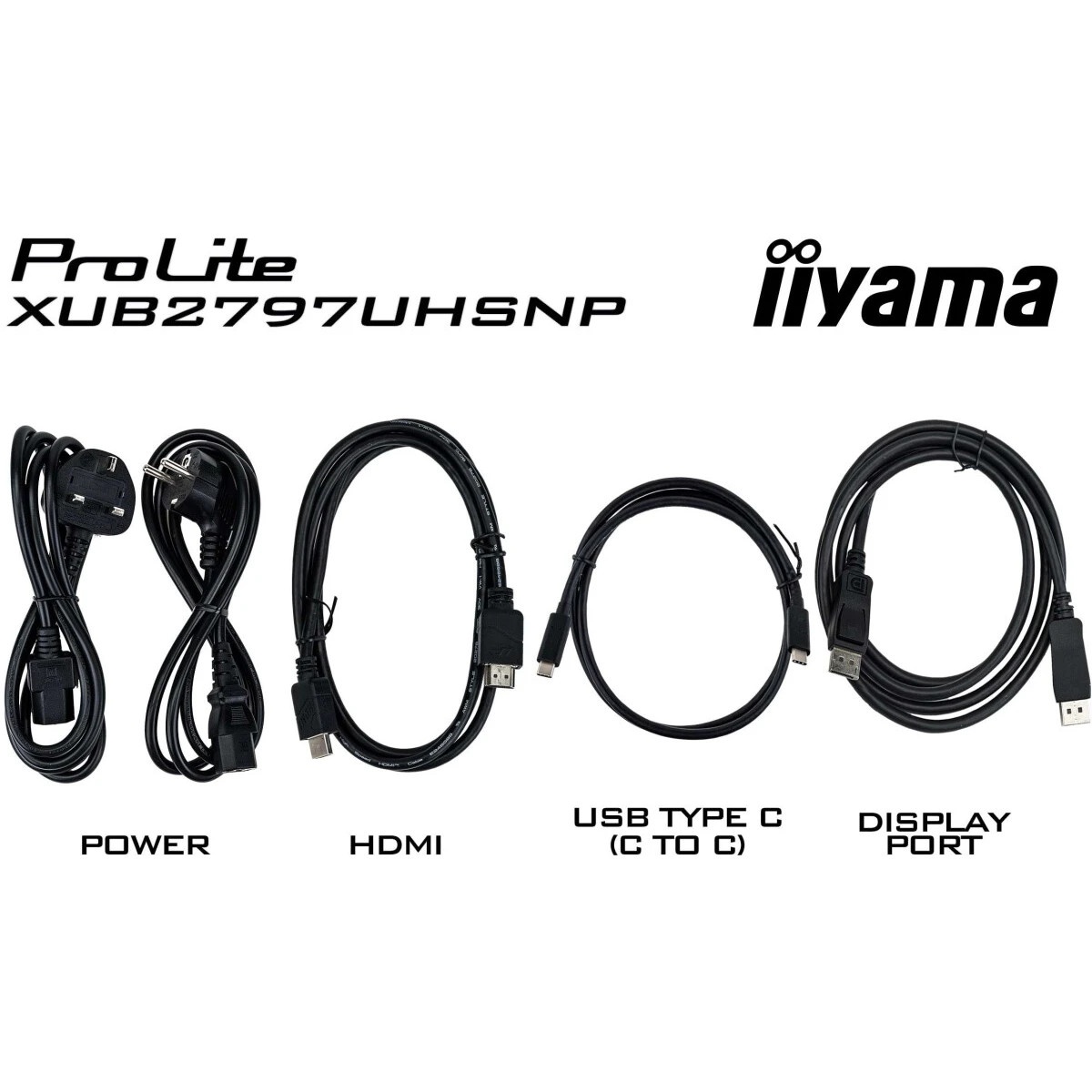 Монитор Iiyama 27" ProLite XUB2797UHSNP-B1 черный IPS LED 4ms 16:9 HDMI M/M матовая HAS Piv 1300:1 3