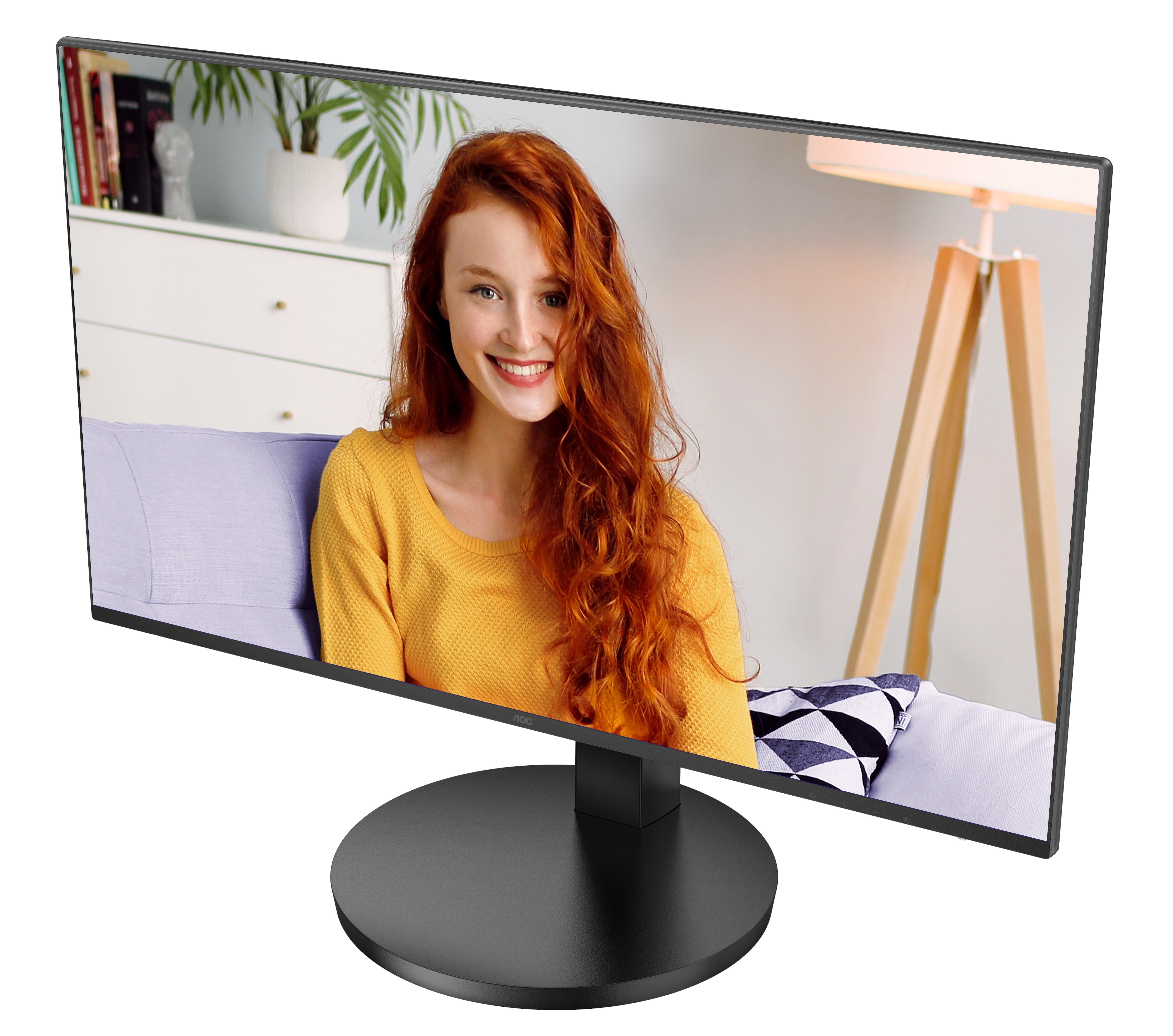 Монитор 23.8" AOC 24B3CF2 IPS 1920x1080, 100 Гц, 4 мс, 16:9, 250 кд/м2, 1xHDMI, USB-C, 1x3.5 мм, чер