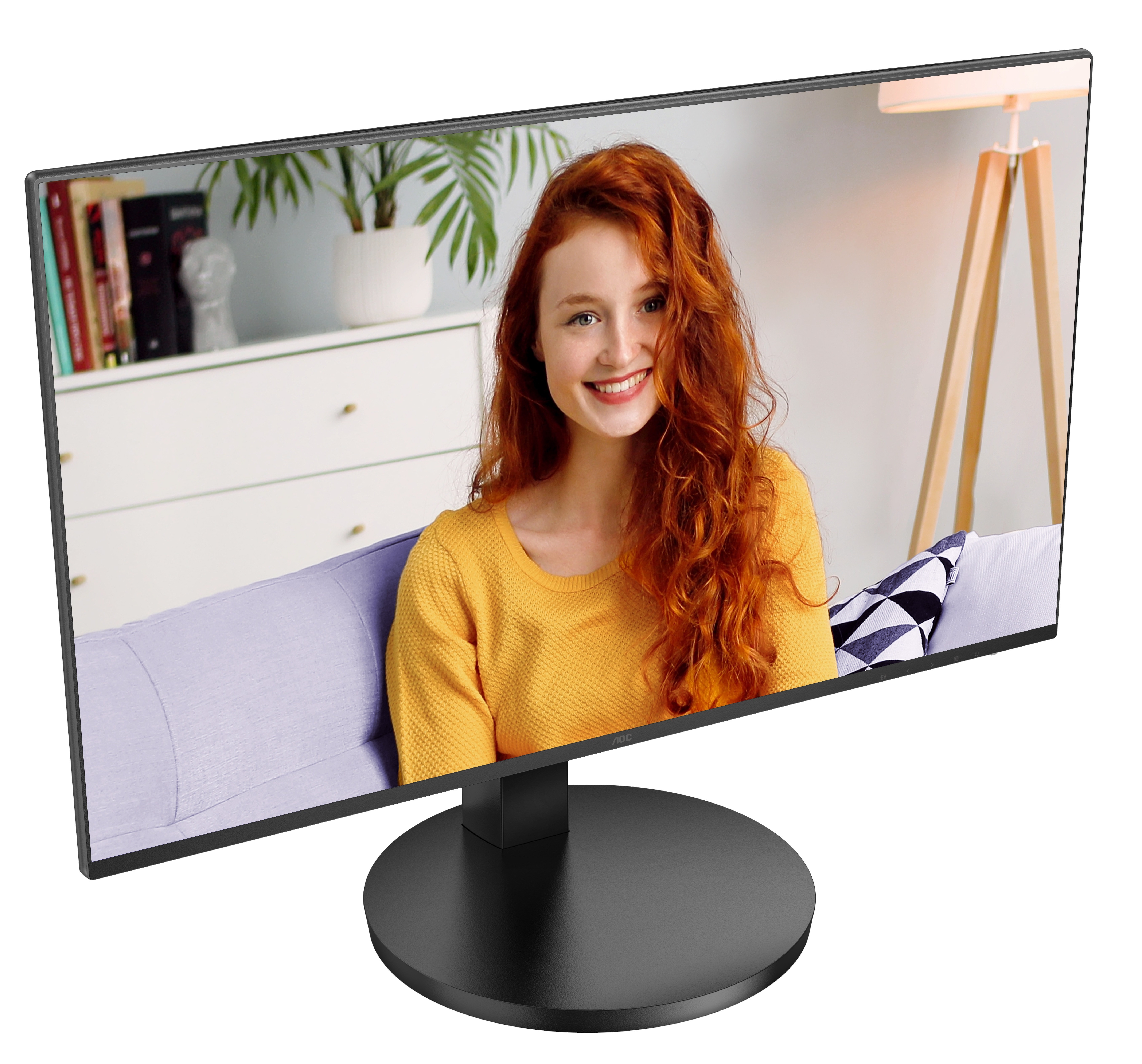 Монитор 23.8" AOC 24B3CF2 IPS 1920x1080, 100 Гц, 4 мс, 16:9, 250 кд/м2, 1xHDMI, USB-C, 1x3.5 мм, чер