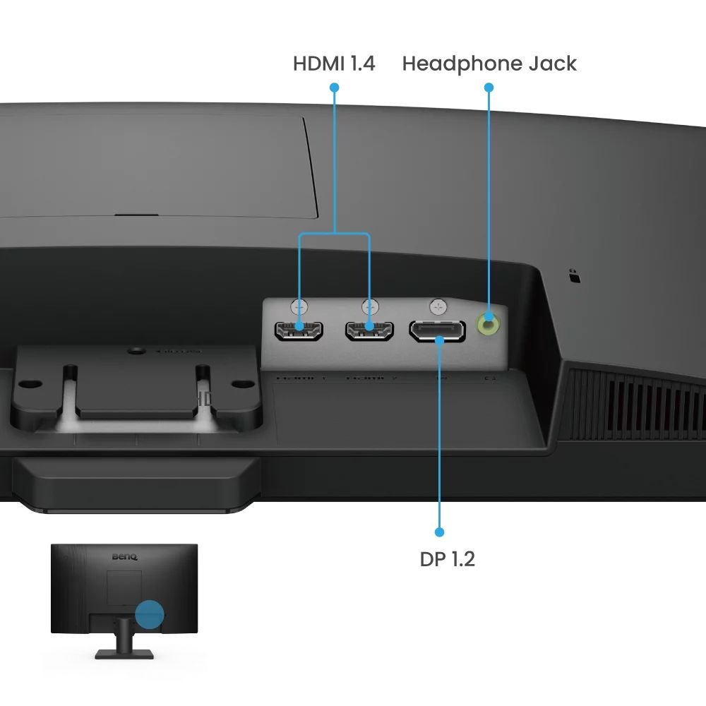 Монитор 23.8" BenQ GW2490E IPS 1920x1080, 100 Гц, 5 мс, 16:9, 250 кд/м², 2xHDMI, 1xDP 1.2, черный