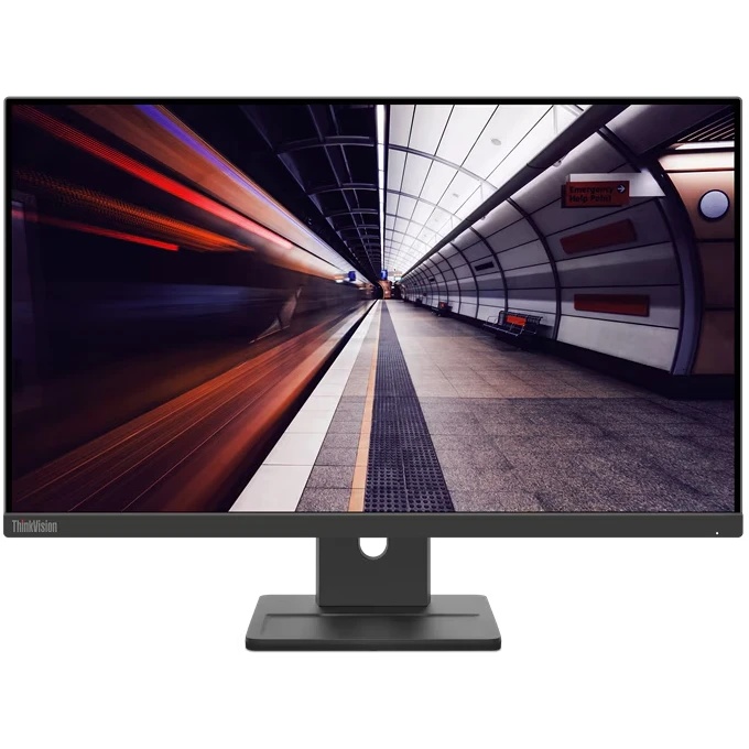 Монитор Lenovo 23.8" ThinkVision E24-30 черный IPS LED 4ms 16:9 HDMI M/M матовая HAS Piv 1300:1 250c