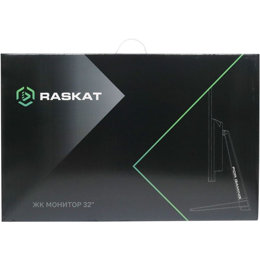 Монитор 32" Raskat I32Q7D IPS 2560x1440, 75 Гц, 5 мс, 16:9, 250 кд/м², 1xHDMI, 1xDP, 1x3.5 мм, черны