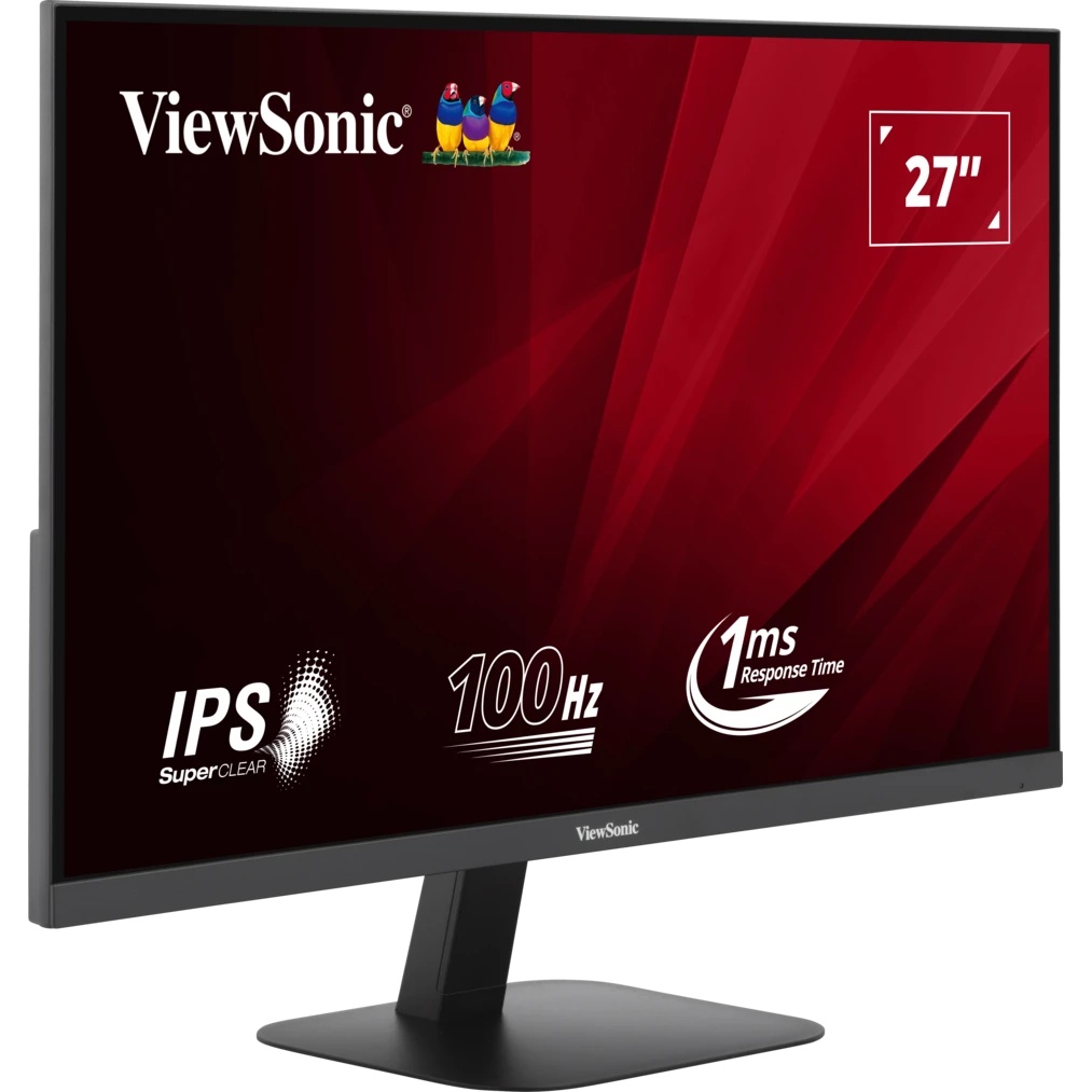 Монитор 27" Viewsonic VA2708-2K-HD IPS 2560x1440, 100 Гц, 1 мс, 16:9, 250 кд/м², 2xHDMI, 1xDP, черны