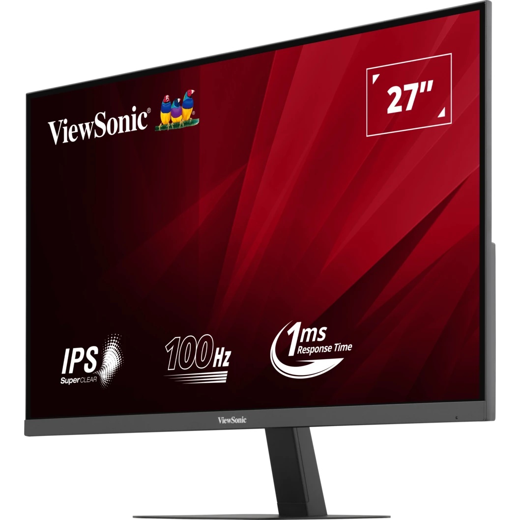 Монитор 27" Viewsonic VA2708-2K-HD IPS 2560x1440, 100 Гц, 1 мс, 16:9, 250 кд/м², 2xHDMI, 1xDP, черны