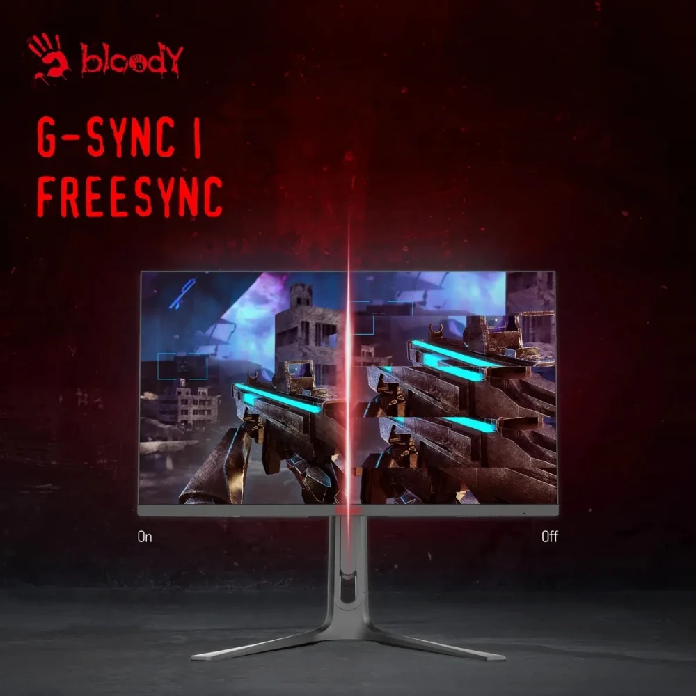 Монитор 27" BLOODY MN272Q IPS 2560x1440, 240 Гц, 1 мс, 16:9, 400 кд/м², 2xHDMI, 2xDP, 1x3.5 мм, 2x3