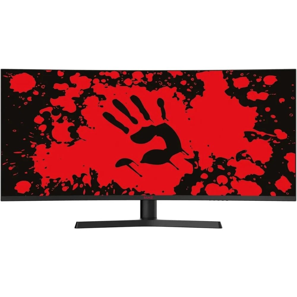 Монитор 34" BLOODY MN340W VA 3440x1440, 180 Гц, 1 мс, 21:9, 300 кд/м², 1xHDMI, 1xDP, 2xUSB, 1xUSB-C,