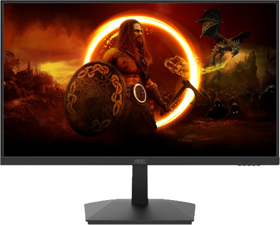 Монитор 27" AOC 27G15N2, VA 1920x1080, 180 Гц, 1 мс, 16:9, 300 кд/м², 1xHDMI, 1xDP, 1x3.5 мм, черный