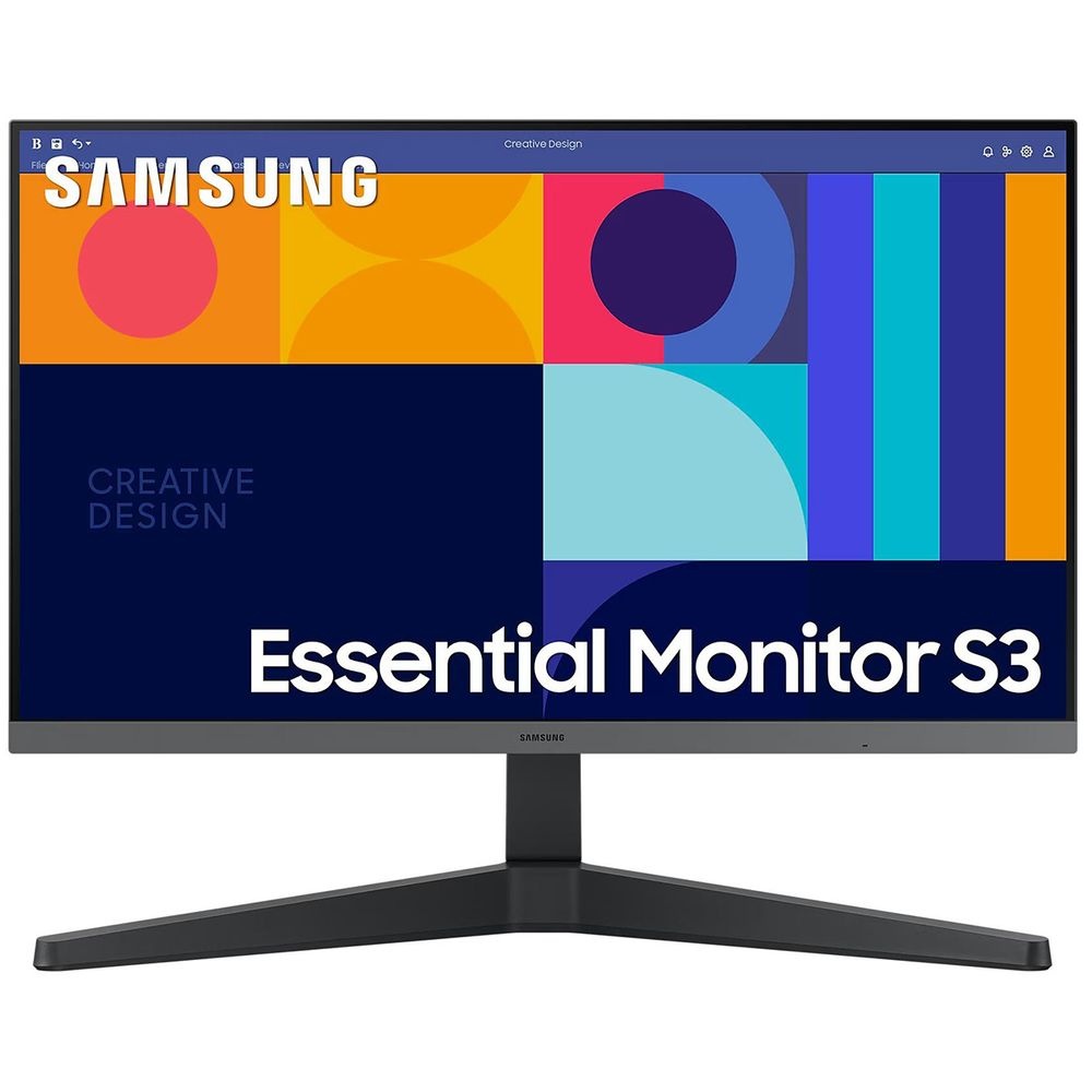 Монитор 24" Samsung Essential S3 LS24C330GAIXCI IPS 1920x1080, 100 Гц, 4 мс, 16:9, 250 кд/м2, 1xHDMI