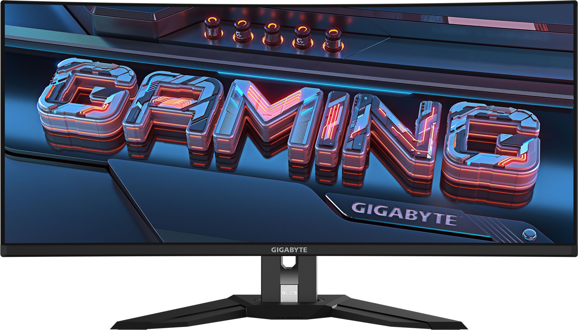 Монитор 34" Gigabyte MO34WQC2 OLED 3440x1440, 240 Гц, 1 мс, 21:9, 250 кд/м², 2xHDMI, 1xDP, 1xUSB, че