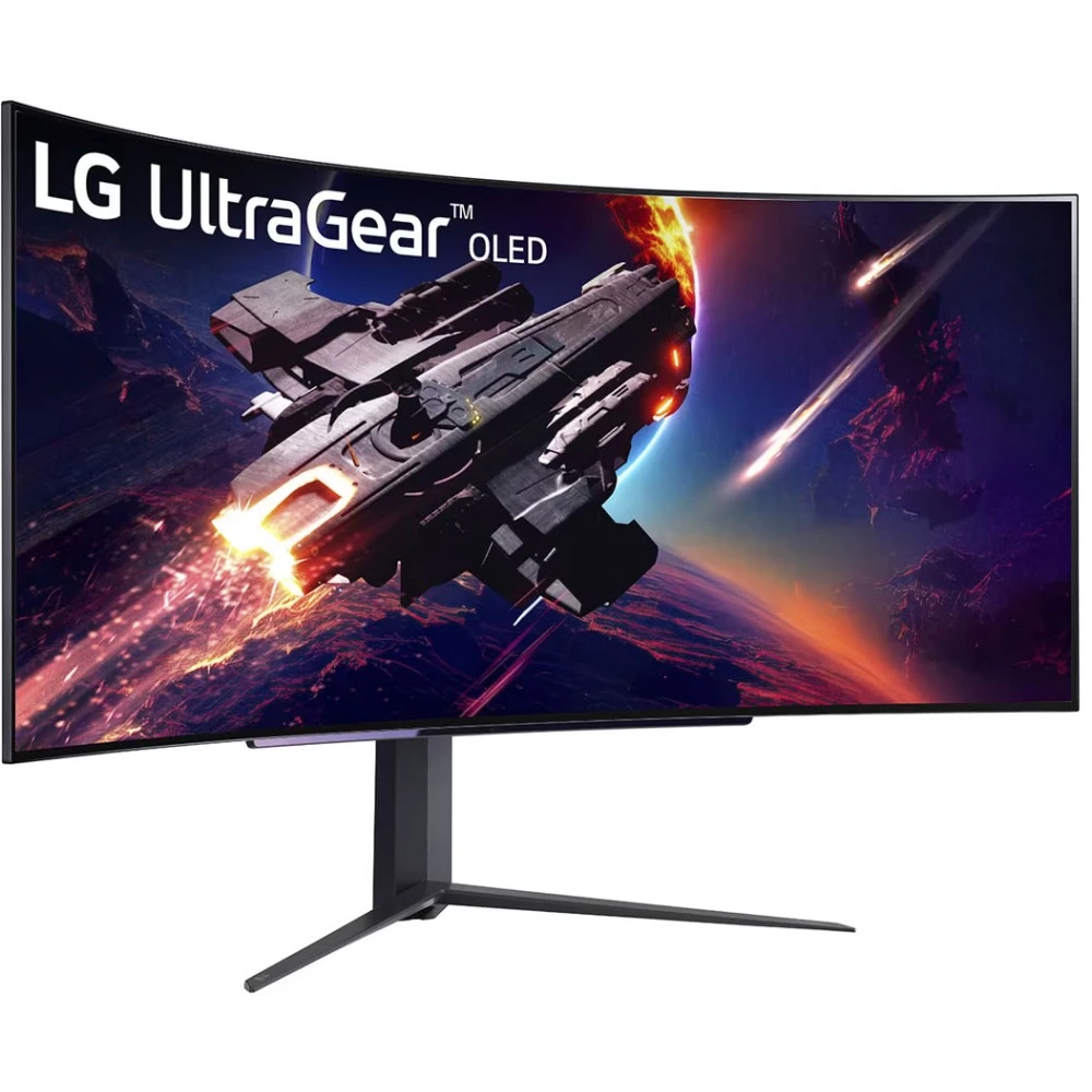 Монитор 45" LG UltraGear 45GR95QE-B OLED 3440x1440, 240 Гц, 0.03 мс, 21:9, 1000 кд/м2, 2xHDMI, 1хDP,