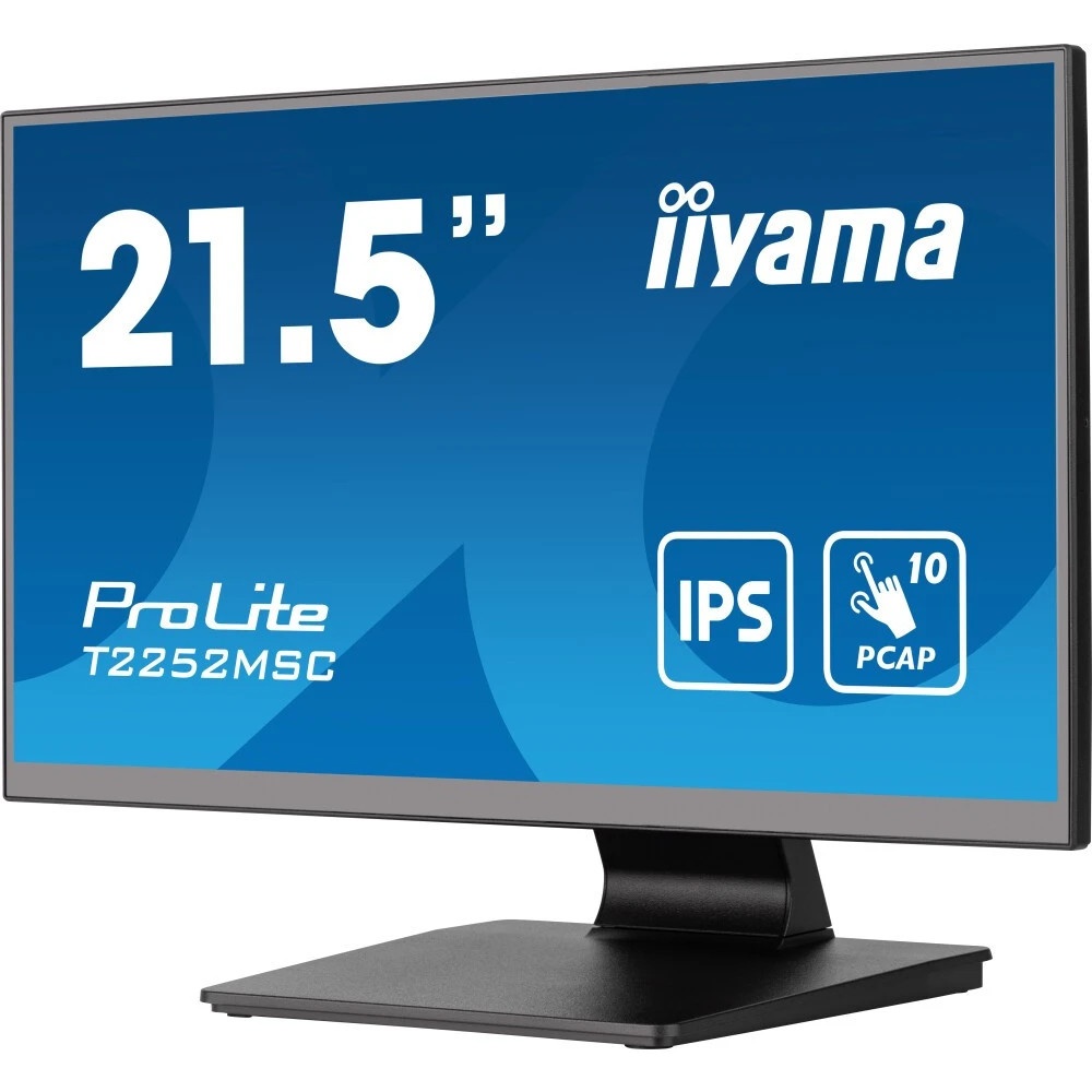 Монитор 21.5" Iiyama ProLite T2252MSC-B2 IPS 1920x1080, 60 Гц, 5 мс, 16:9, 250 кд/м2, 1хHDMI, 1хDP,