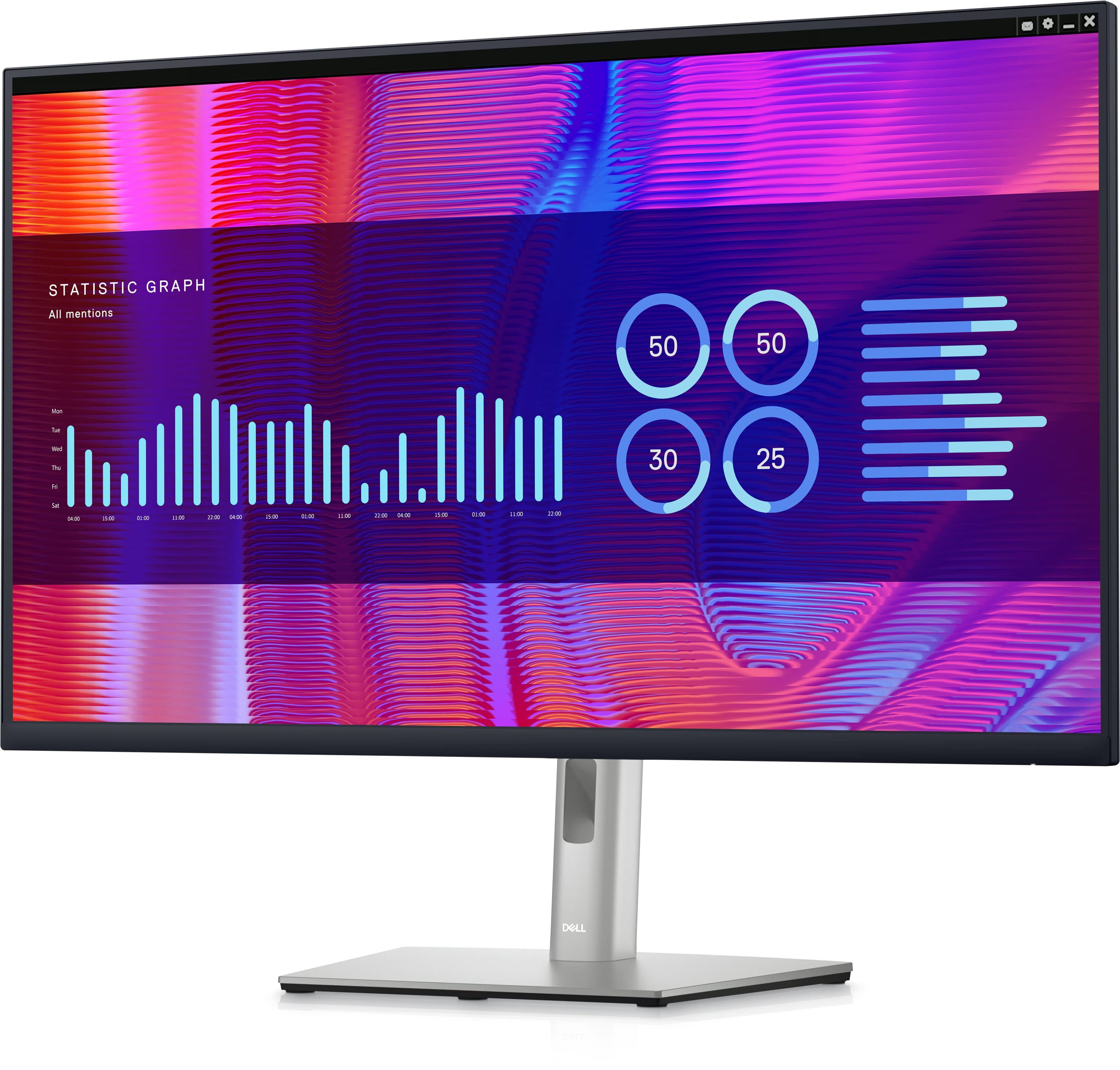 Монитор Dell 31.5" P3223DE CD S/BK (VA; 16:9; 350 cd/m2; 1000:1; 2560x1440; 5ms; 178/178; 2xDP; HDMI