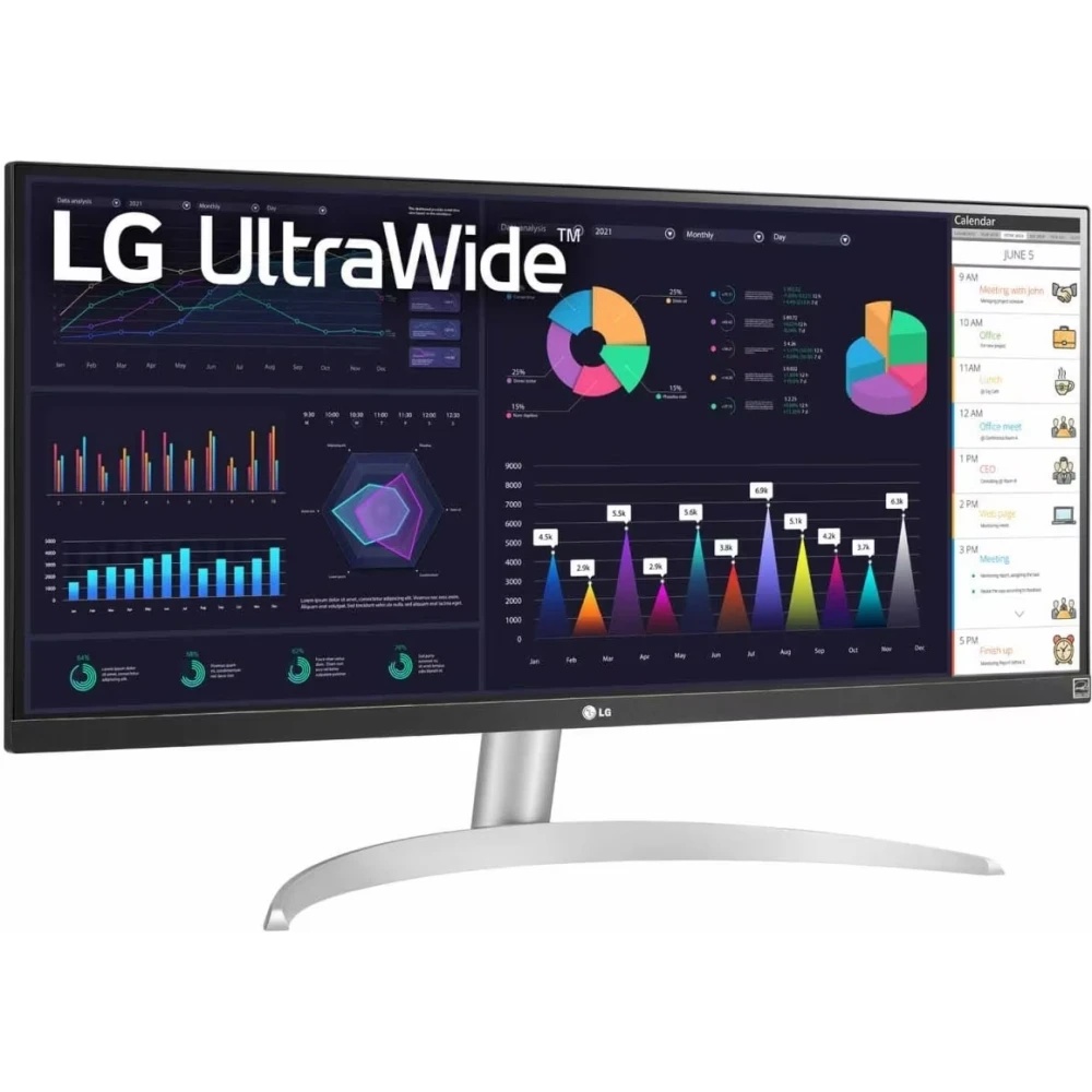 Монитор 29" LG UltraWide 29WQ600-W IPS 2560x1080, 100 Гц, 5 мс, 21:9, 250 кд/м2, 1xHDMI, 1xDP, 1xUSB