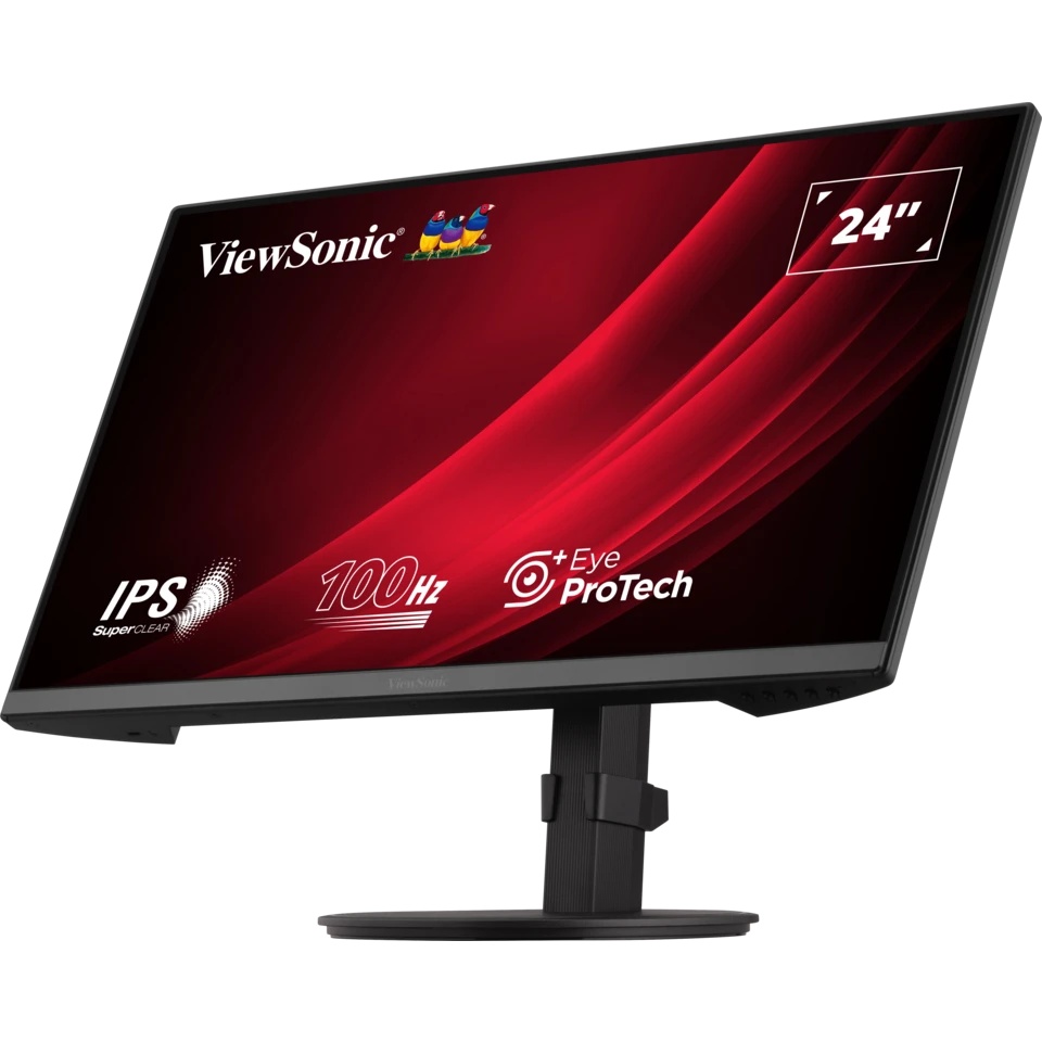 Монитор 23.8" Viewsonic VA2408-HDJ IPS 1920x1080, 100 Гц, 5 мс, 16:9, 250 кд/м², 1xHDMI, 1xDP, 1xVGA