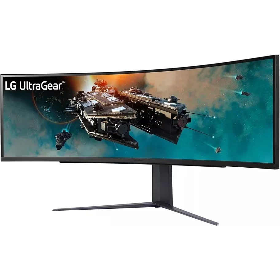 Монитор 49" LG UltraGear 49GR85DC-B VA 5120x1440, 240 Гц, 1 мс, 32:9, 450 кд/м2, 2xHDMI, 1xDP, изогн