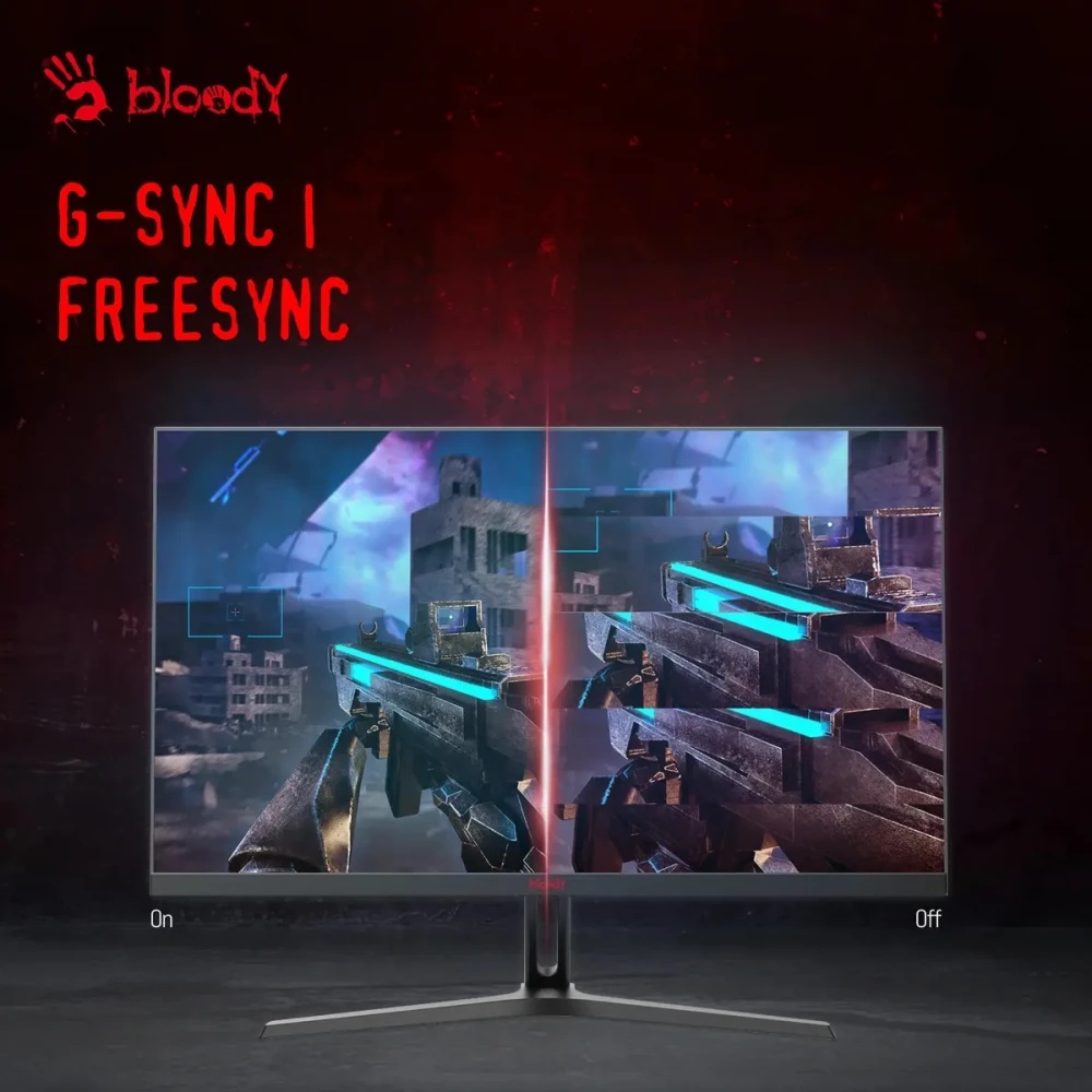 Монитор 27" Bloody MN270Q IPS 2560x1440, 180 Гц, 1 мс, 16:9, 300 кд/м², 2xHDMI, 2xDP, 1x3.5 мм, черн