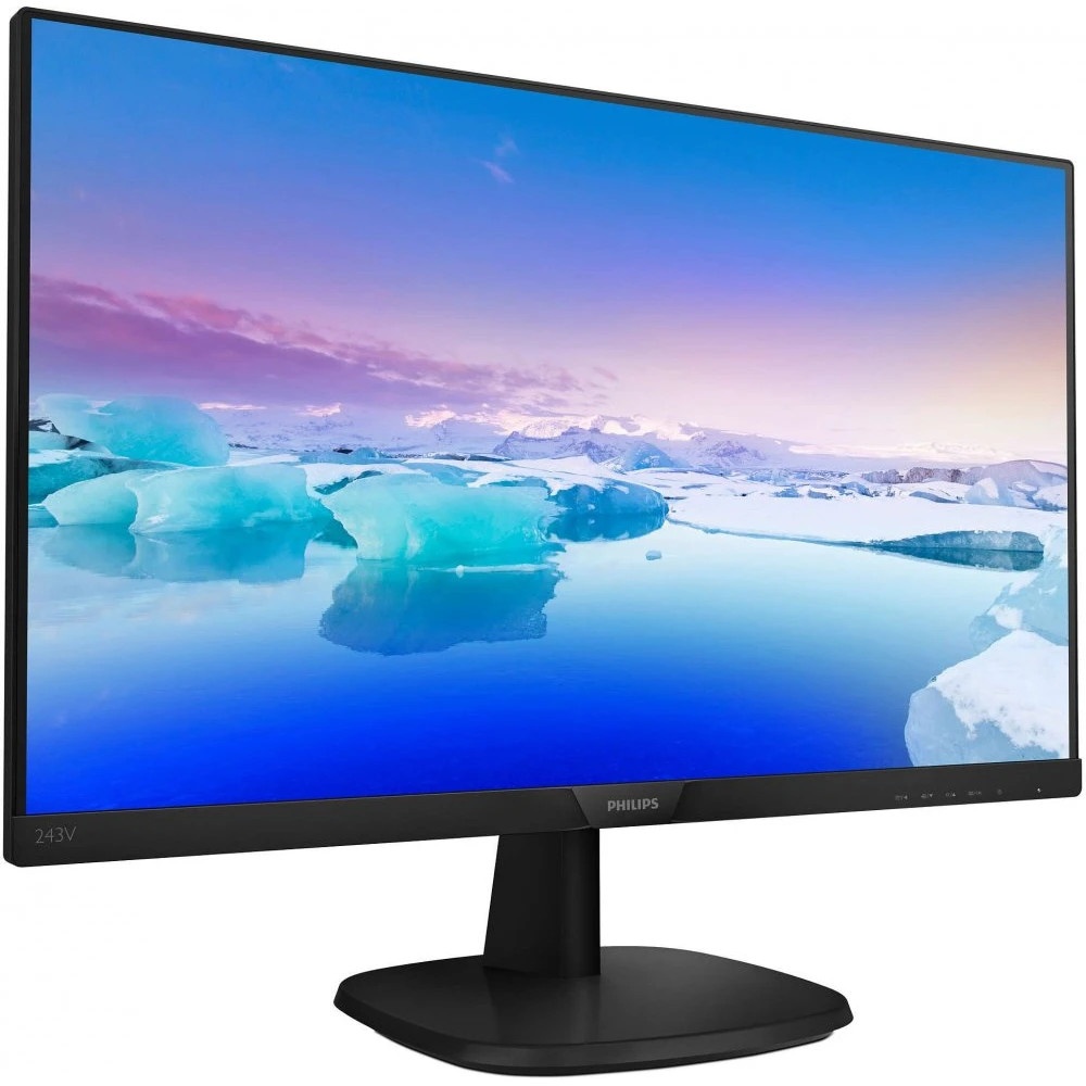Монитор 23.8" Philips 243V7QDSB IPS 1920x1080, 75 Гц, 4 мс, 16:9, 250 кд/м2, 1xHDMI, 1xDVI, 1xVGA, ч