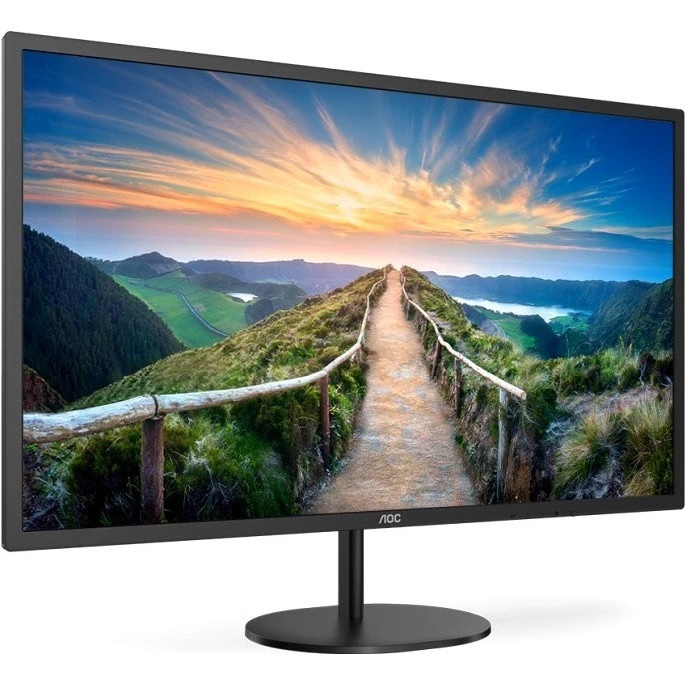 Монитор 31.5" AOC Q32V4 IPS 2560x1440, 75 Гц, 4 мс, 16:9, 250 кд/м2, 1xHDMI, 1xDP, 1x3.5 мм, черный