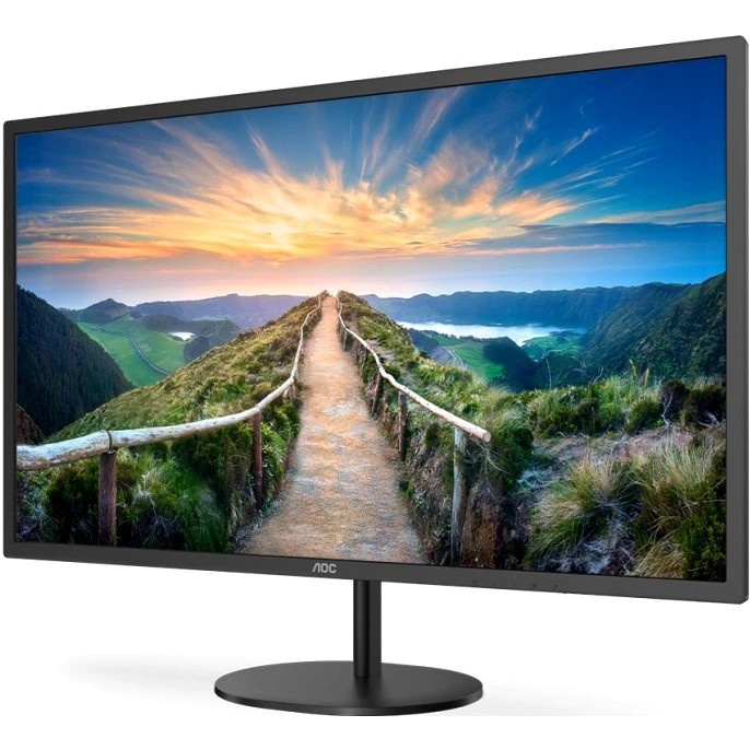 Монитор 31.5" AOC Q32V4 IPS 2560x1440, 75 Гц, 4 мс, 16:9, 250 кд/м2, 1xHDMI, 1xDP, 1x3.5 мм, черный