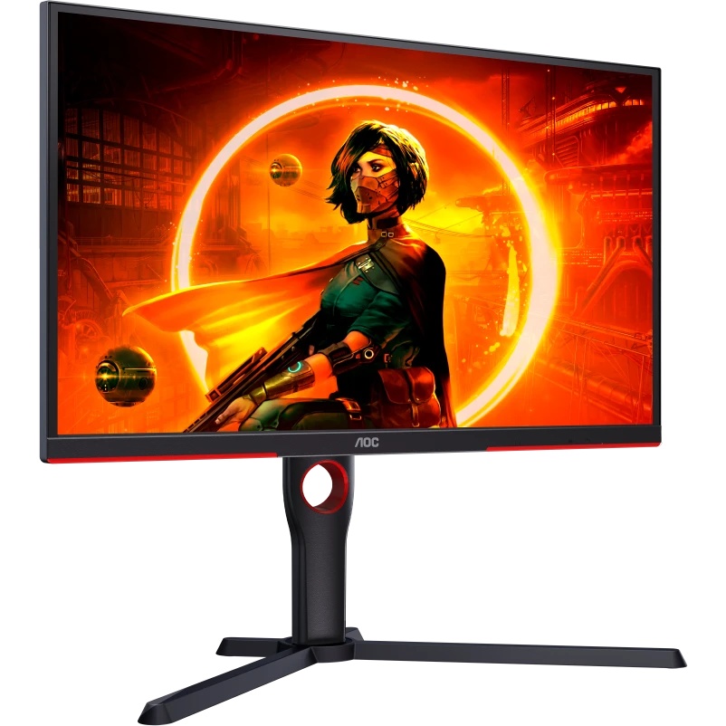 Монитор 24.5" AOC Gaming 25G3ZM VA 1920x1080, 240 Гц, 1 мс, 16:9, 300 кд/м2, 2xHDMI, 1xDP, черный/кр
