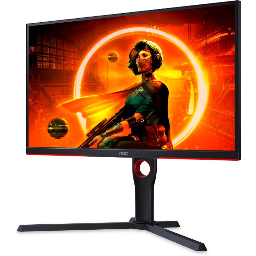 Монитор 24.5" AOC Gaming 25G3ZM VA 1920x1080, 240 Гц, 1 мс, 16:9, 300 кд/м2, 2xHDMI, 1xDP, черный/кр