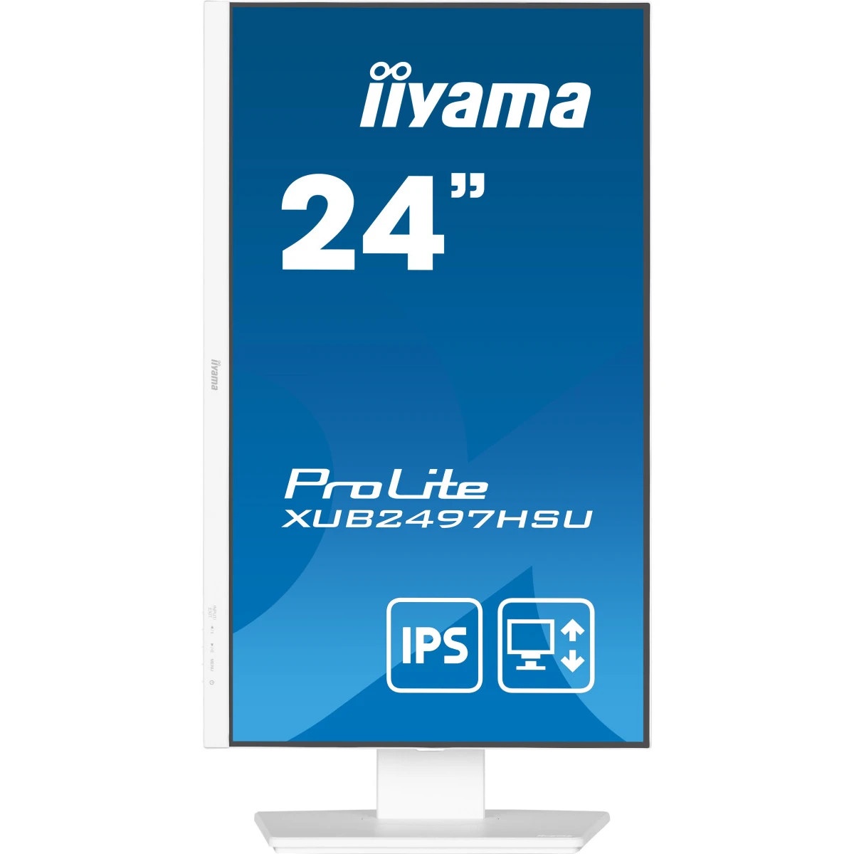 Монитор Iiyama 23.8" ProLite XUB2497HSU-W2 белый IPS LED 1ms 16:9 HDMI M/M матовая HAS Piv 1300:1 30