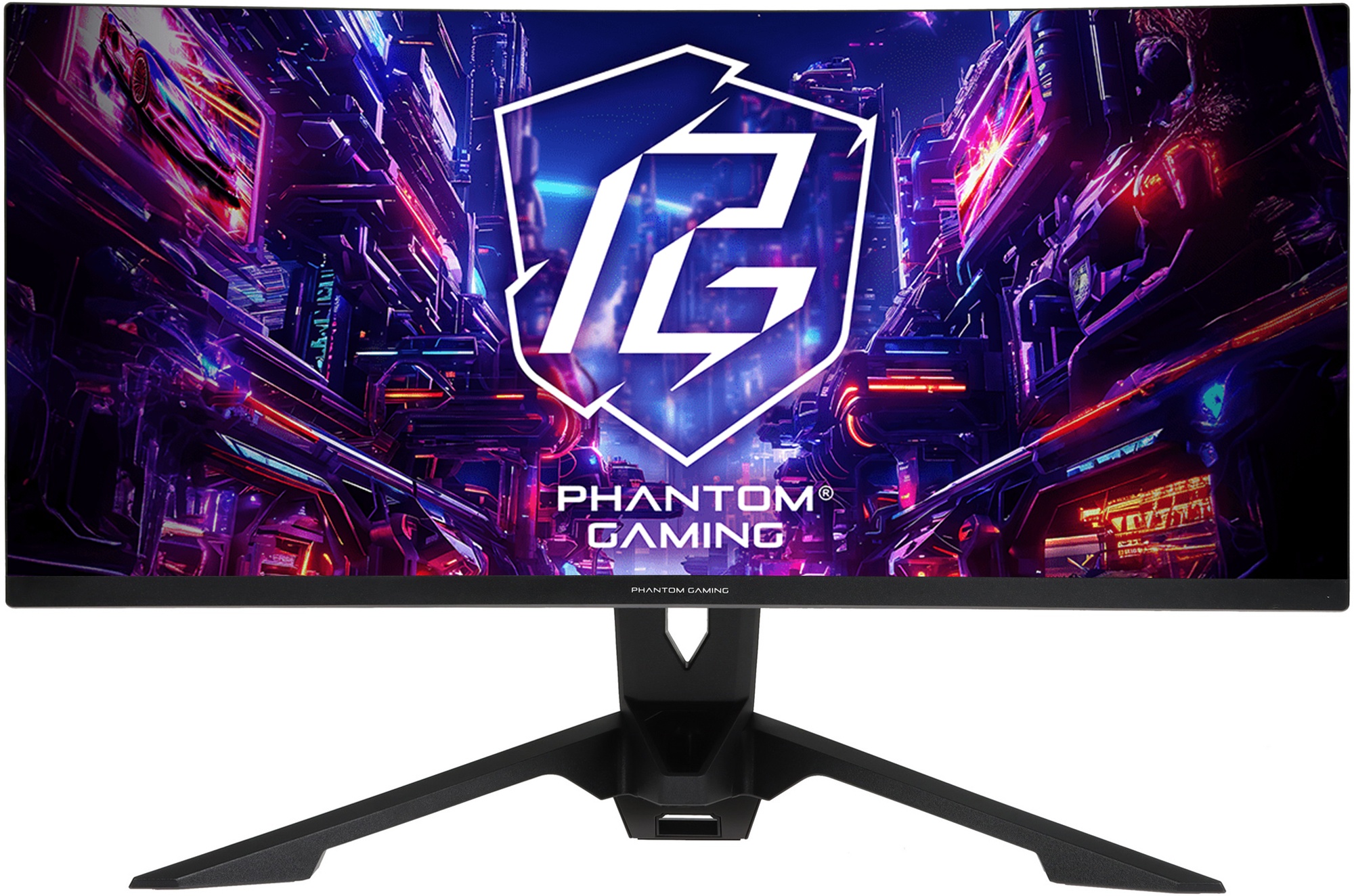 Монитор 34" AsRock Phantom Gaming PG34QRT3A VA 3440x1440, 180 Гц, 1 мс, 16:9, 500 кд/м², 2xHDMI, 2xD