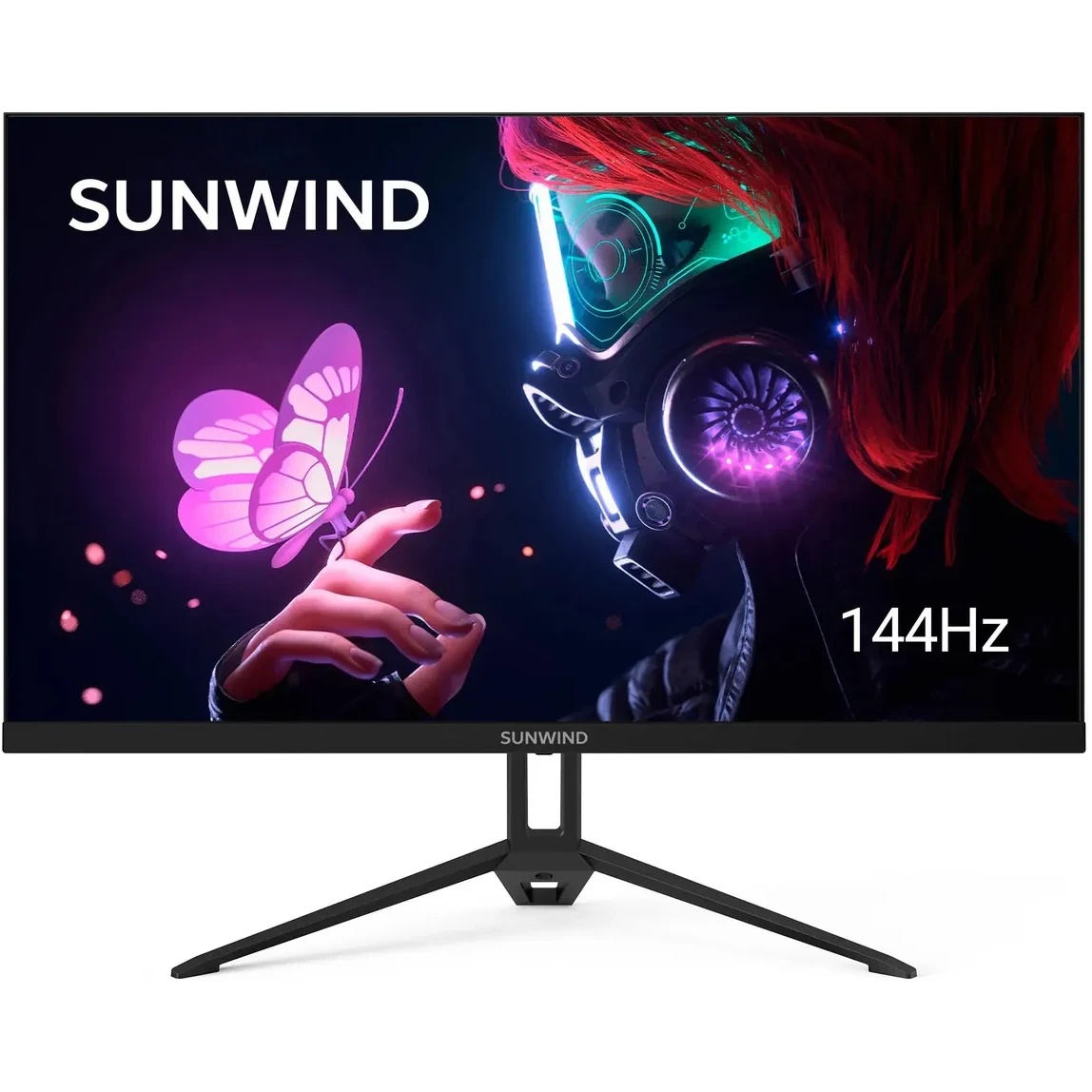 Монитор 27" SunWind SUN-M27BA108 IPS 2560x1440, 144 Гц, 3 мс, 16:9, 280 кд/м2, 3xHDMI, 1хDP, 1x3.5 м