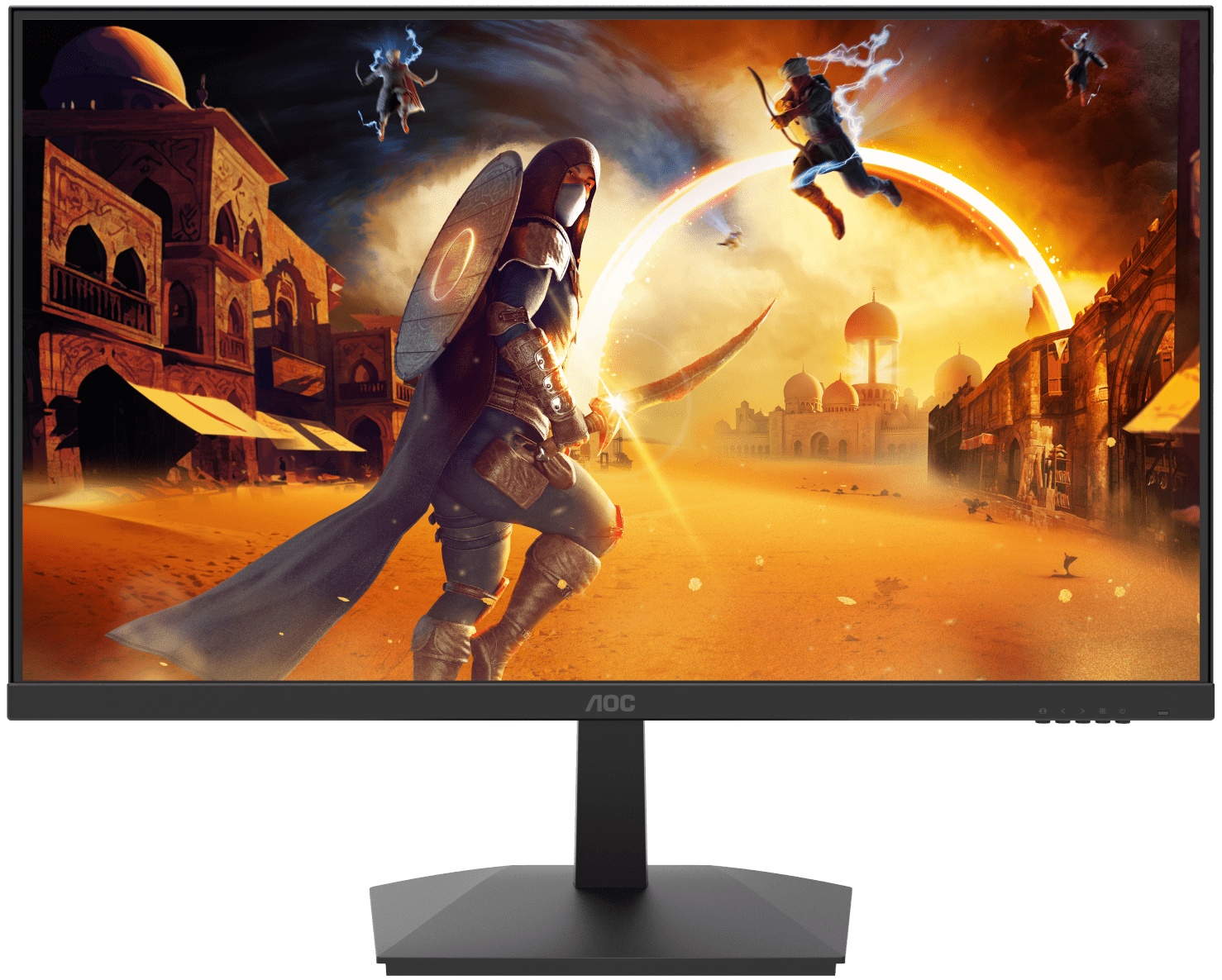 Монитор 23.8" AOC 24G15N, VA 1920x1080, 180 Гц, 4 мс, 16:9, 250 кд/м², 1xHDMI, 1xDP, 1x3.5 мм, черны