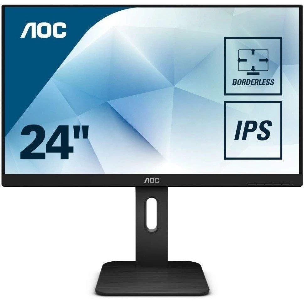 Монитор 24" AOC X24P1 IPS 1920x1200, 60 Гц, 4 мс, 16:10, 300 кд/м2, 1xHDMI, 1xDP, 1xVGA, 1xDVI, выхо