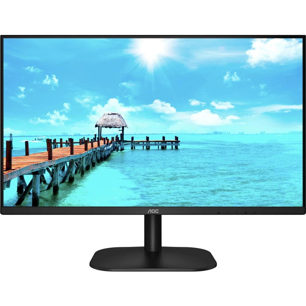 Монитор 27" AOC 27B2DM, VA 1920x1080, 75 Гц, 4 мс, 16:9, 250 кд/м², 1xHDMI, 1xDVI-D, 1xVGA, 1x3.5 мм