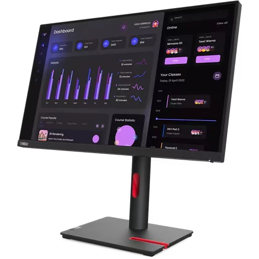 Монитор Lenovo 23.8" ThinkVision T24i-30 черный IPS LED 4ms 16:9 HDMI матовая HAS Piv 250cd 178гр/17