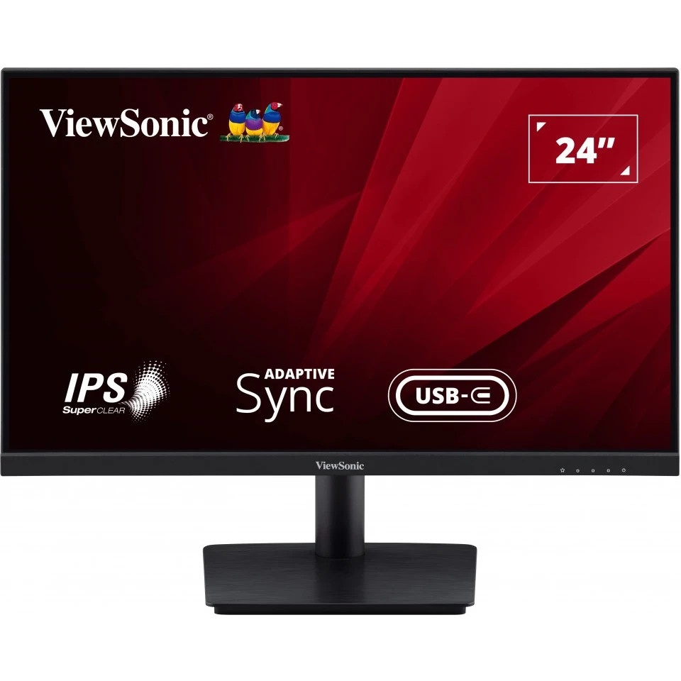 Монитор 23.6" ViewSonic VA2409-MHU IPS 1920x1080, 75 Гц, 3 мс, 16:9, 250 кд/м2, 1xHDMI, 1хUSB-C, 1xV