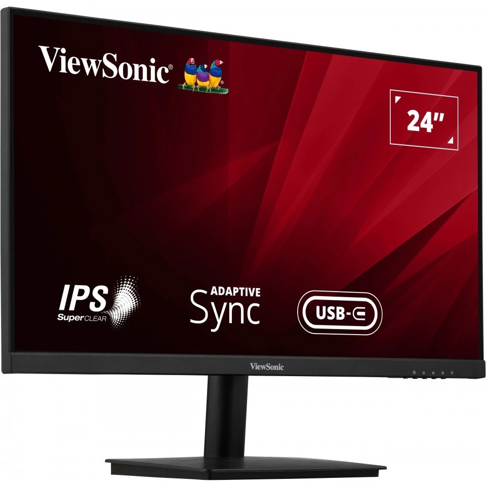 Монитор 23.6" ViewSonic VA2409-MHU IPS 1920x1080, 75 Гц, 3 мс, 16:9, 250 кд/м2, 1xHDMI, 1хUSB-C, 1xV